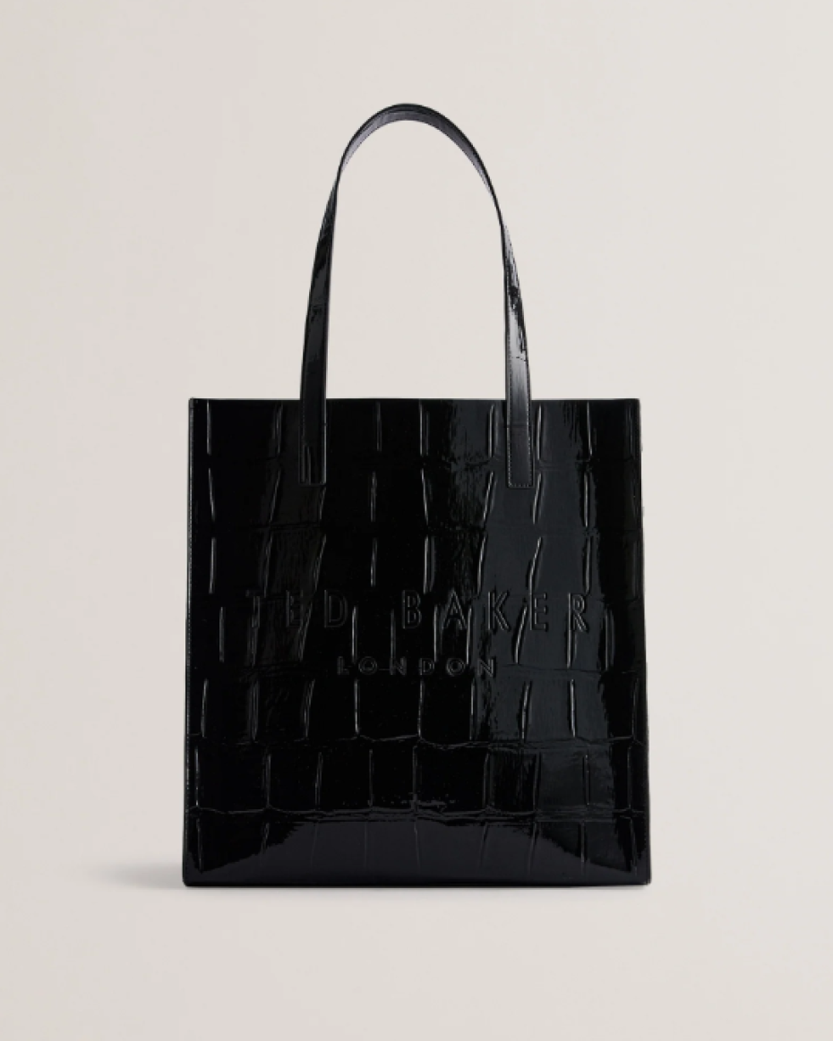 Ted Baker Croc Effect Large Icon Bag