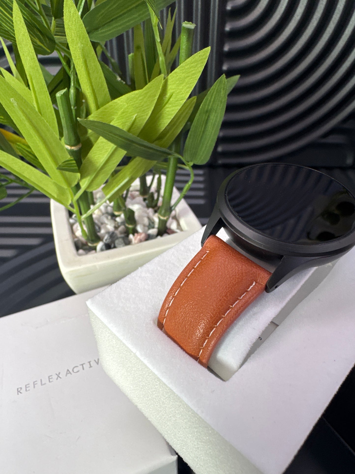 Brown Buckle Strap Smart Watch