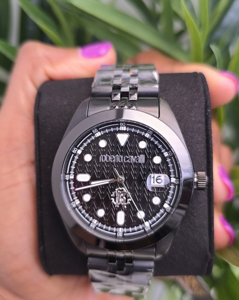 Roberto Cavalli Black Dial Watch