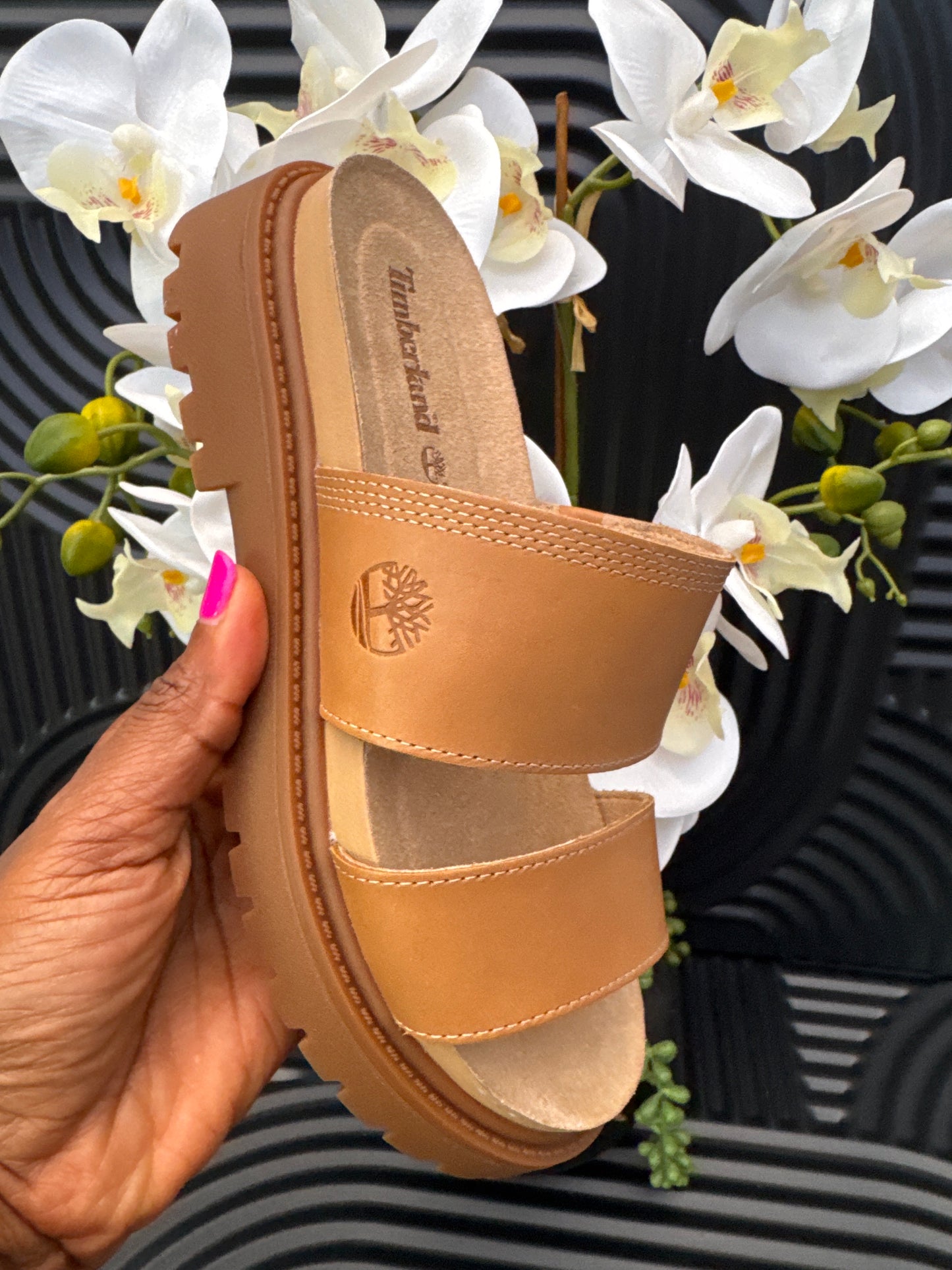 Timberland Slide Sandal for Women in Beige