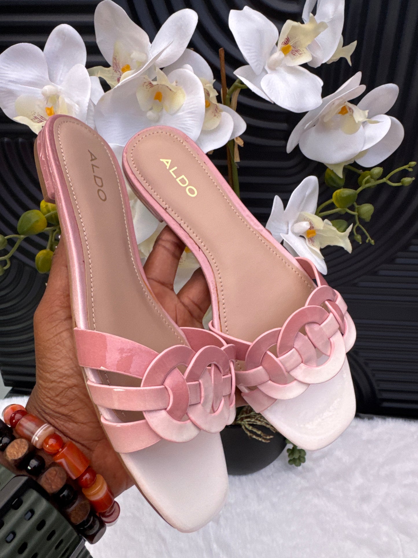 ALDO Patent Pink Sandal