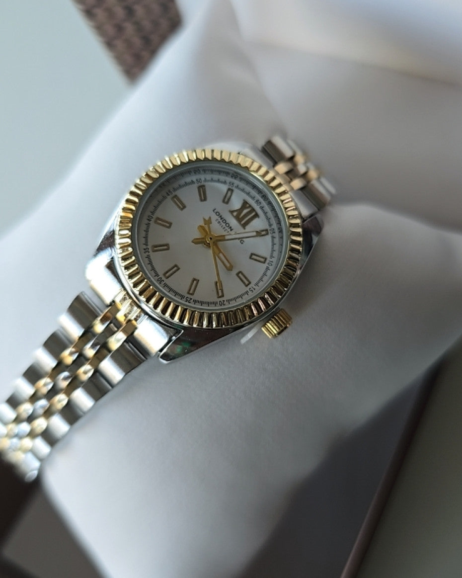 Ladies Dual Tone Bracelet Watch
