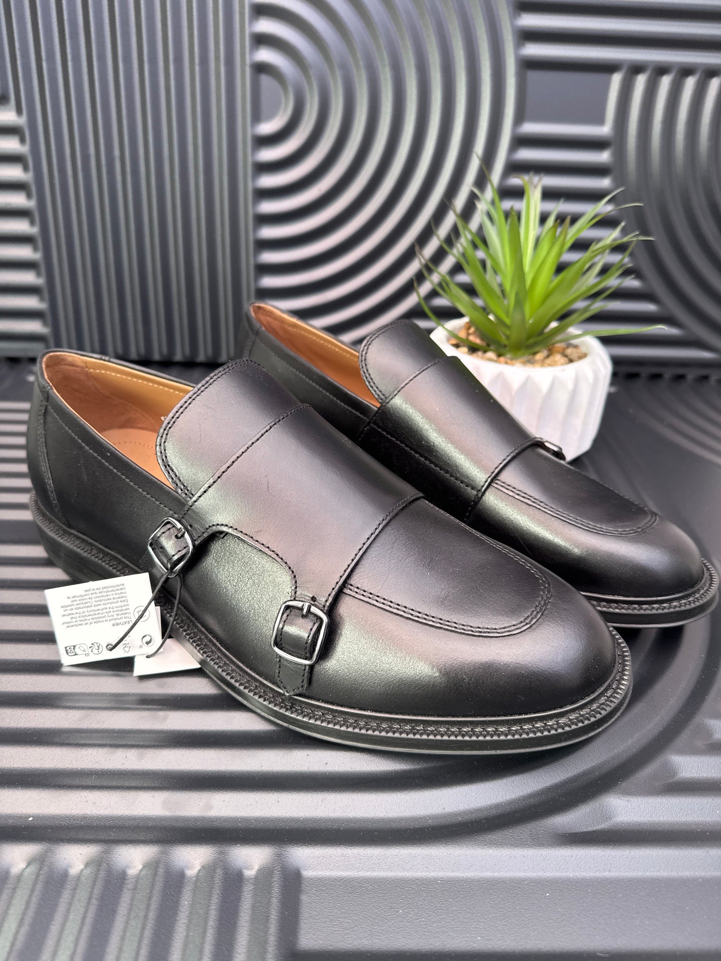 ZARA Leather Monk Shoes