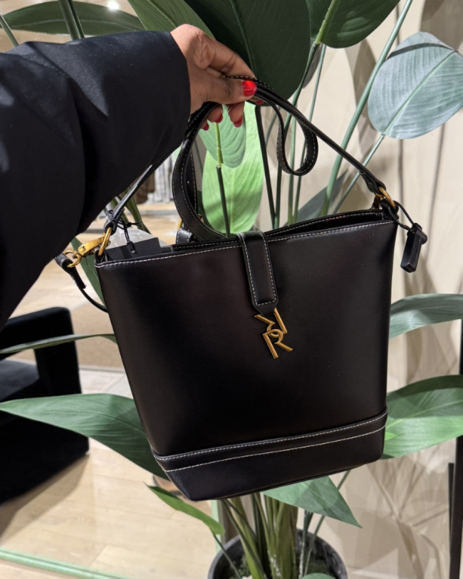Black RI Bucket Bag