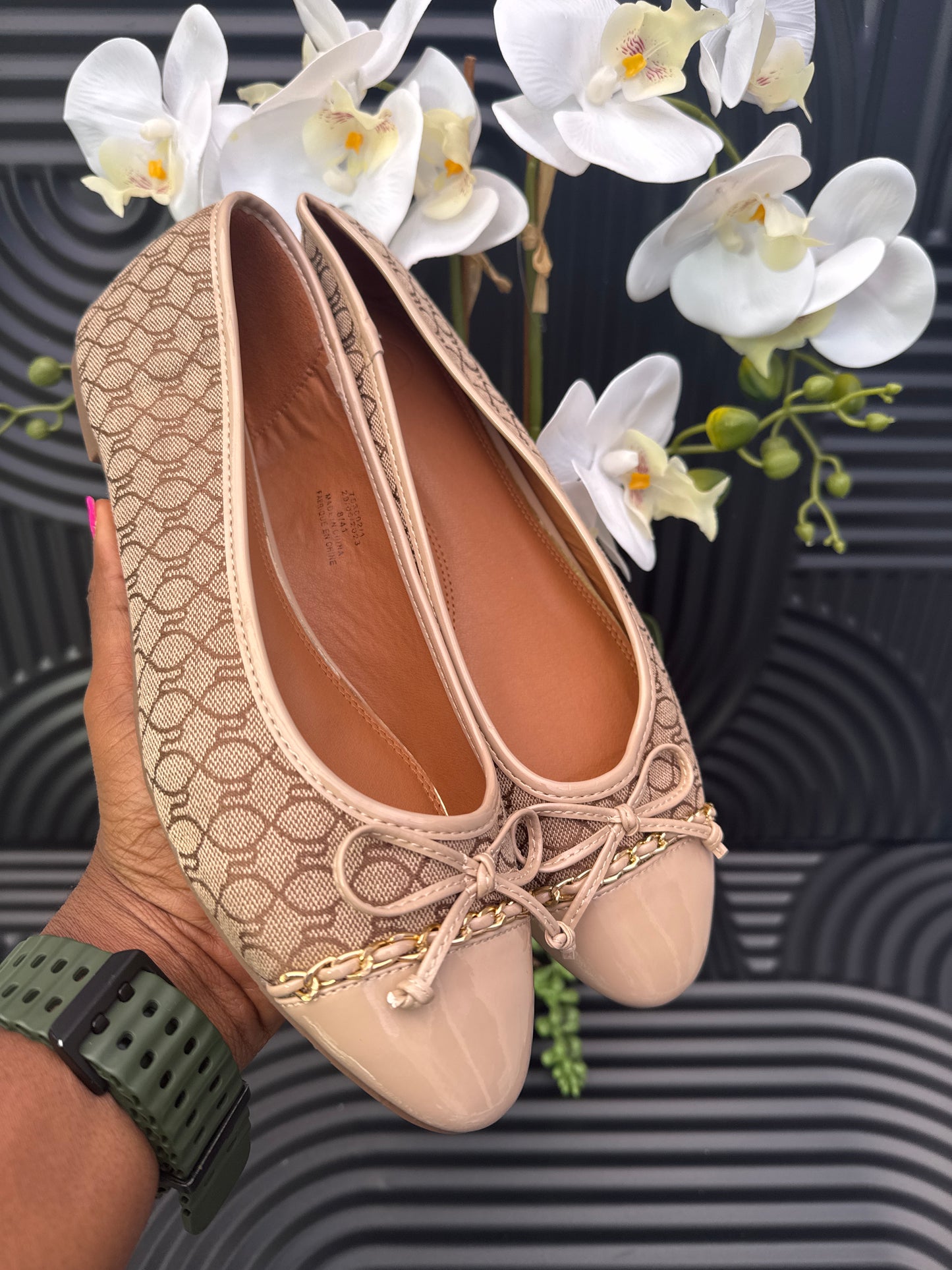 Monogram Bow Ballet Shoes