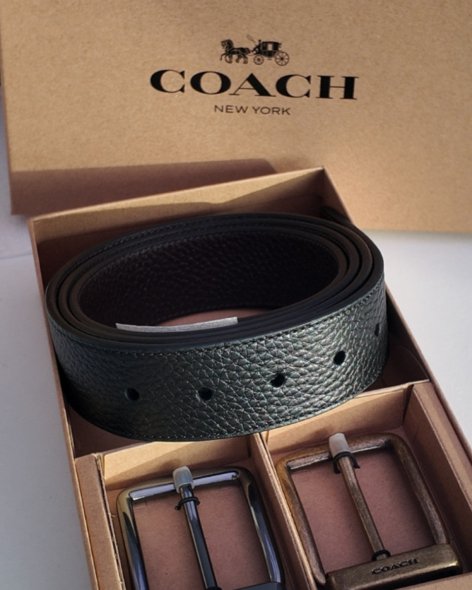 COACH Reversible Belt with 2 buckles