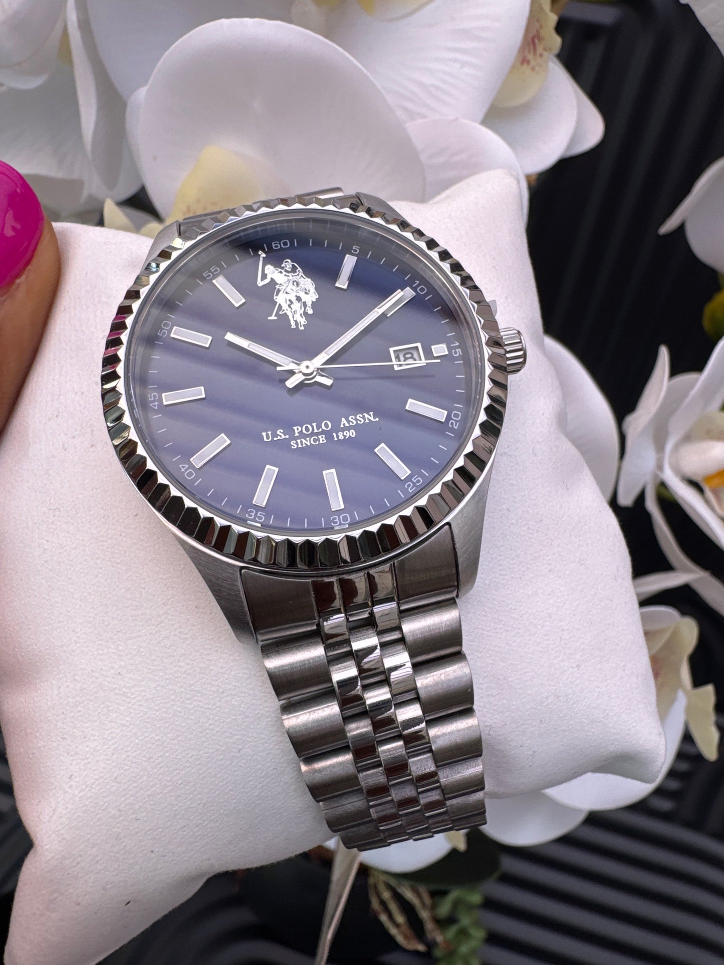 US Polo Assn Dark Blue UNISEX Stainless Steel Watch
