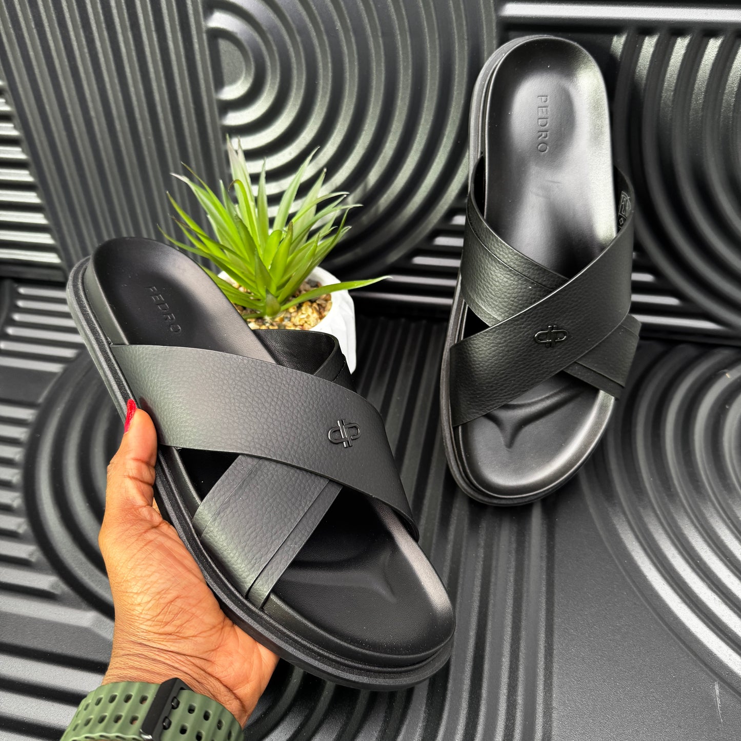 Cross Strap Sandals for Men