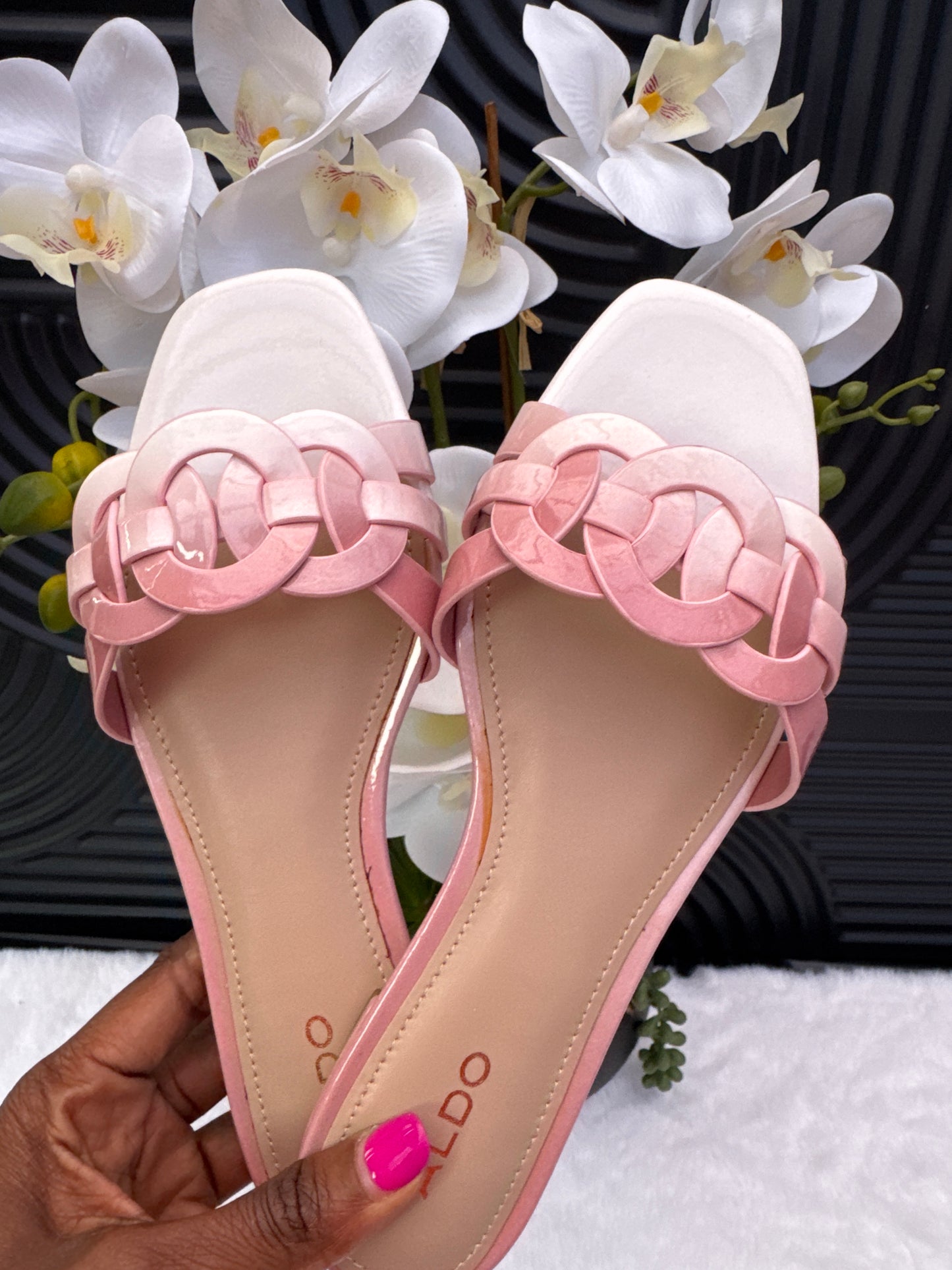 ALDO Patent Pink Sandal