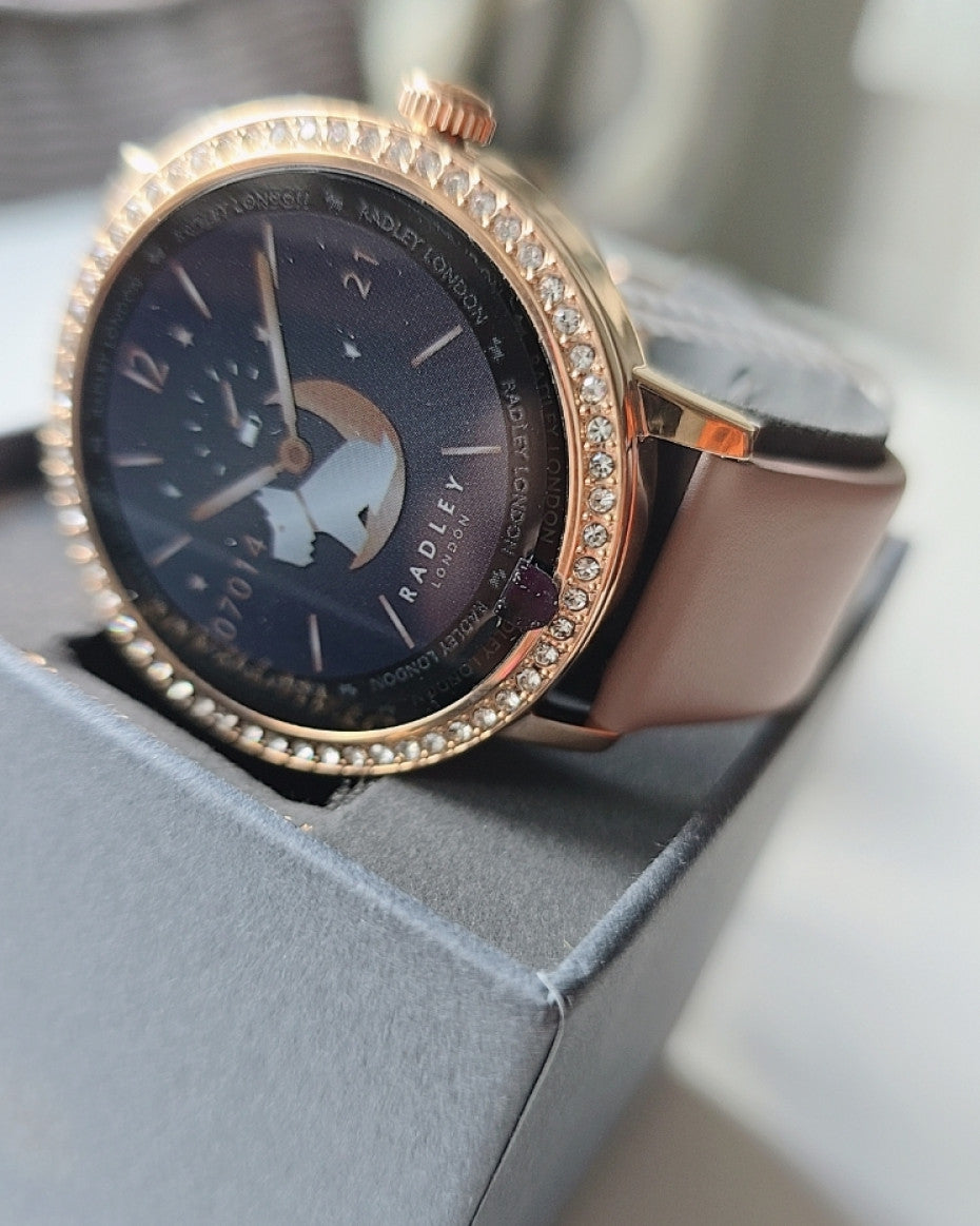 Radley London Ladies Smart Watch with Interchangeable Navy Strap