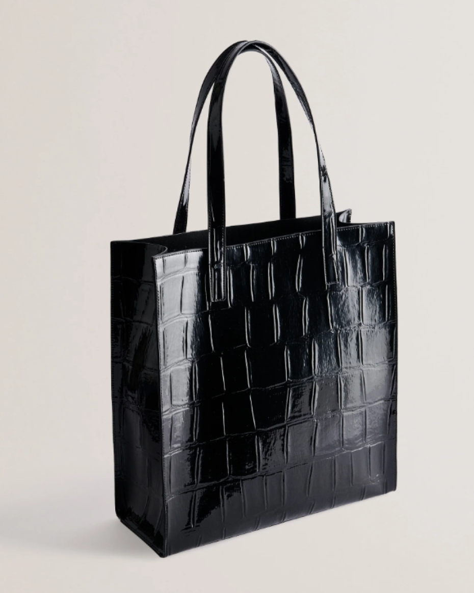 Ted Baker Croc Effect Large Icon Bag