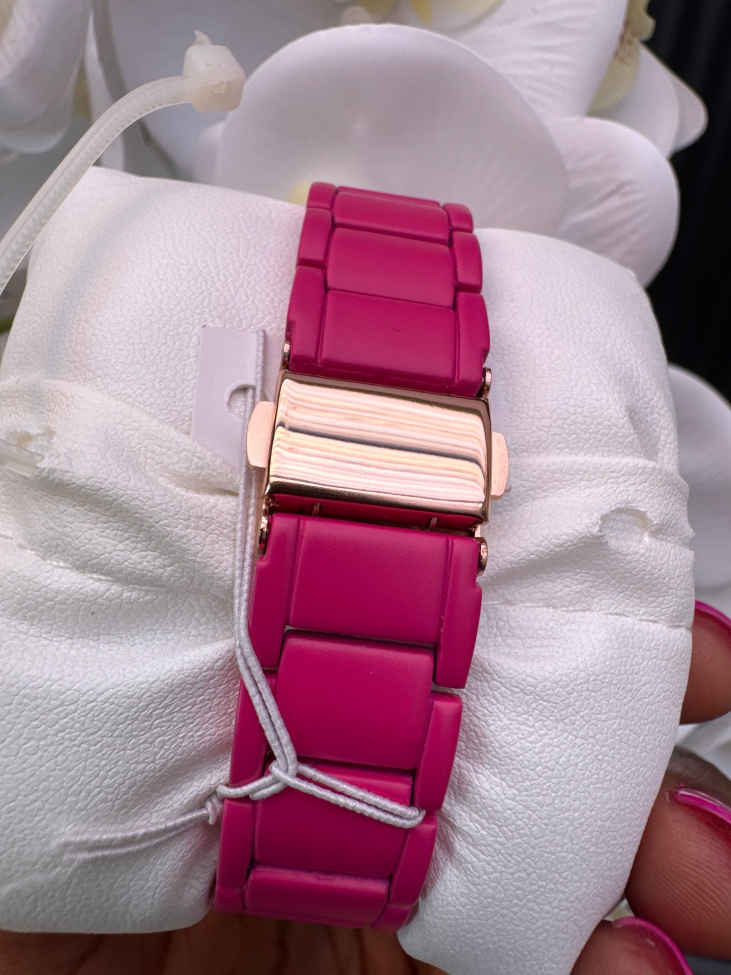 Juicy Couture bracelet strap pink watch