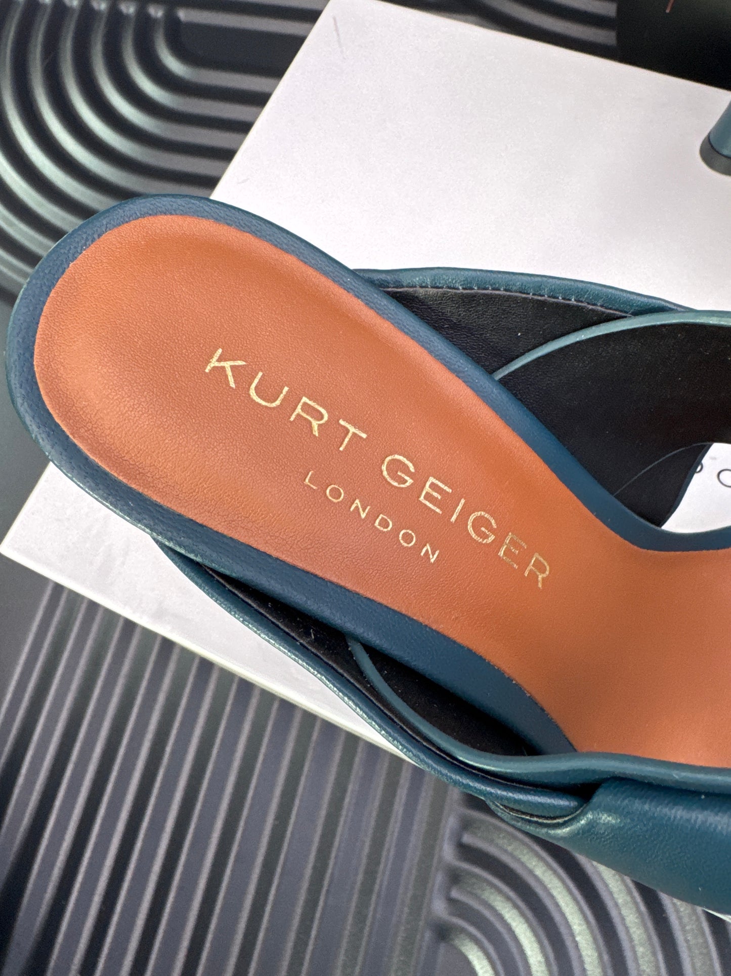 Strappy heeled mule sandal