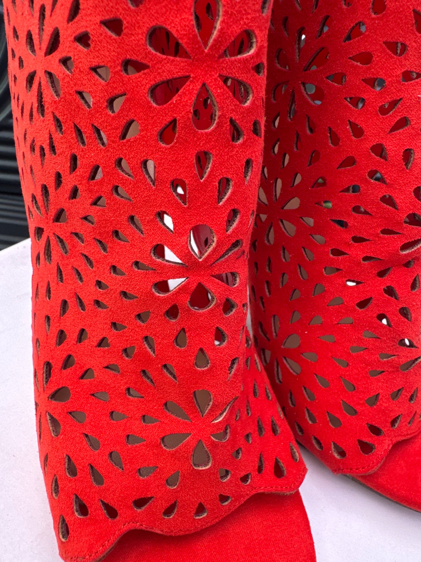 Open Toe Heeled Boot