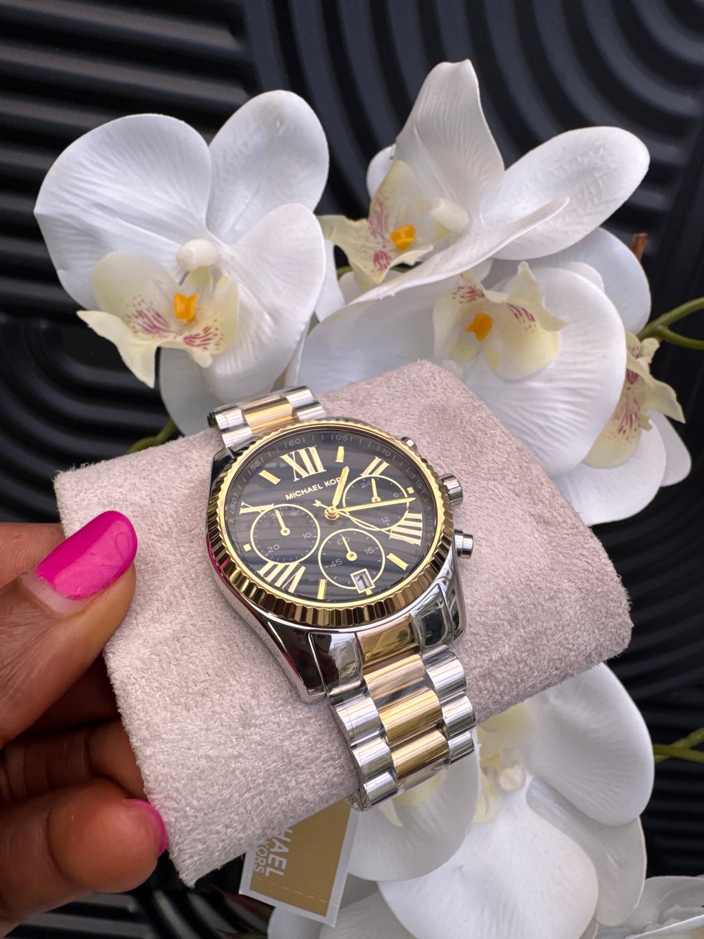 Michael Kors Chronograph Watch with Stainless Steel Strap