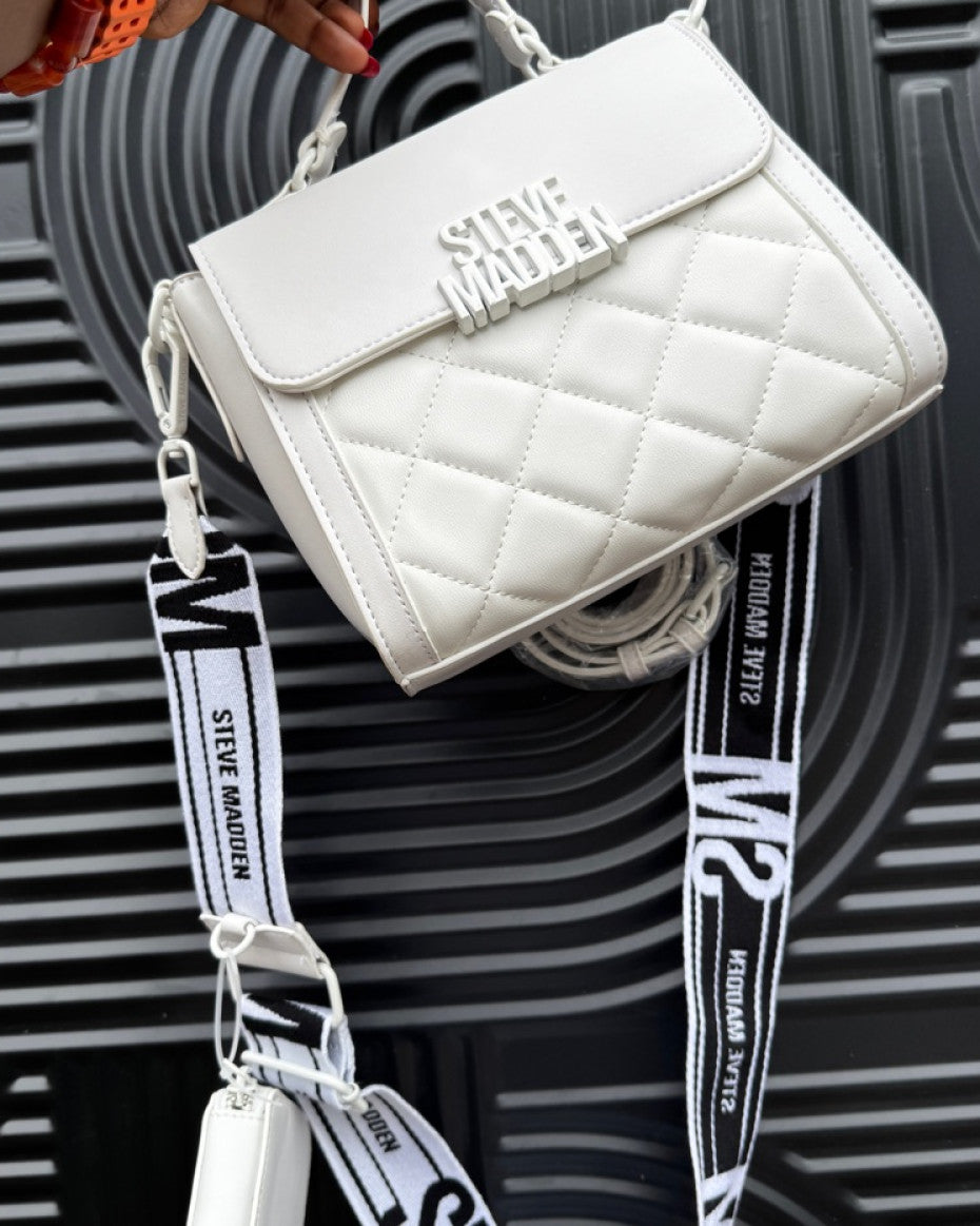 Steve Madden White Crossbody Bag