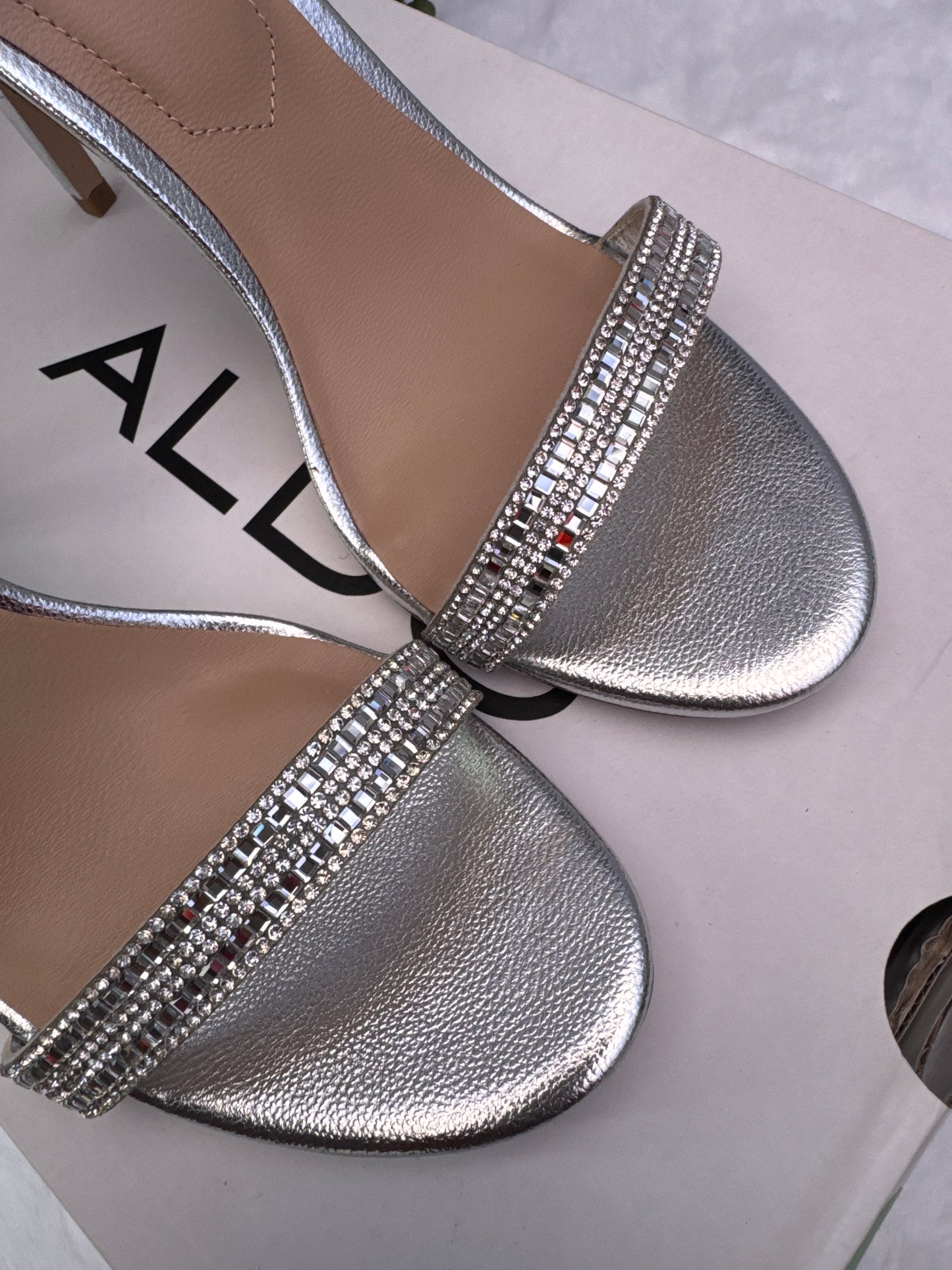 Silver Heeled Sandal