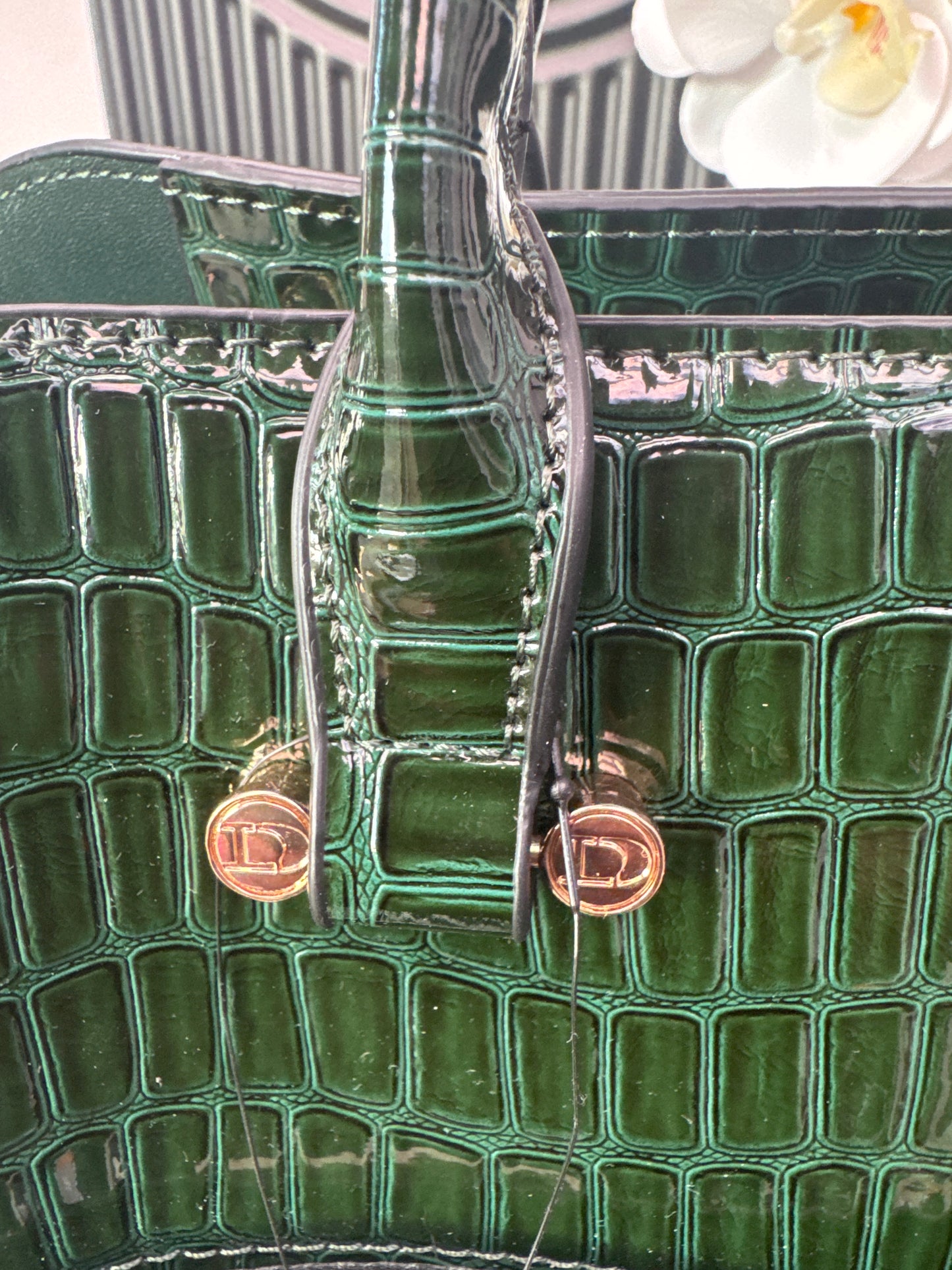 Dune Croc Effect Tote Bag