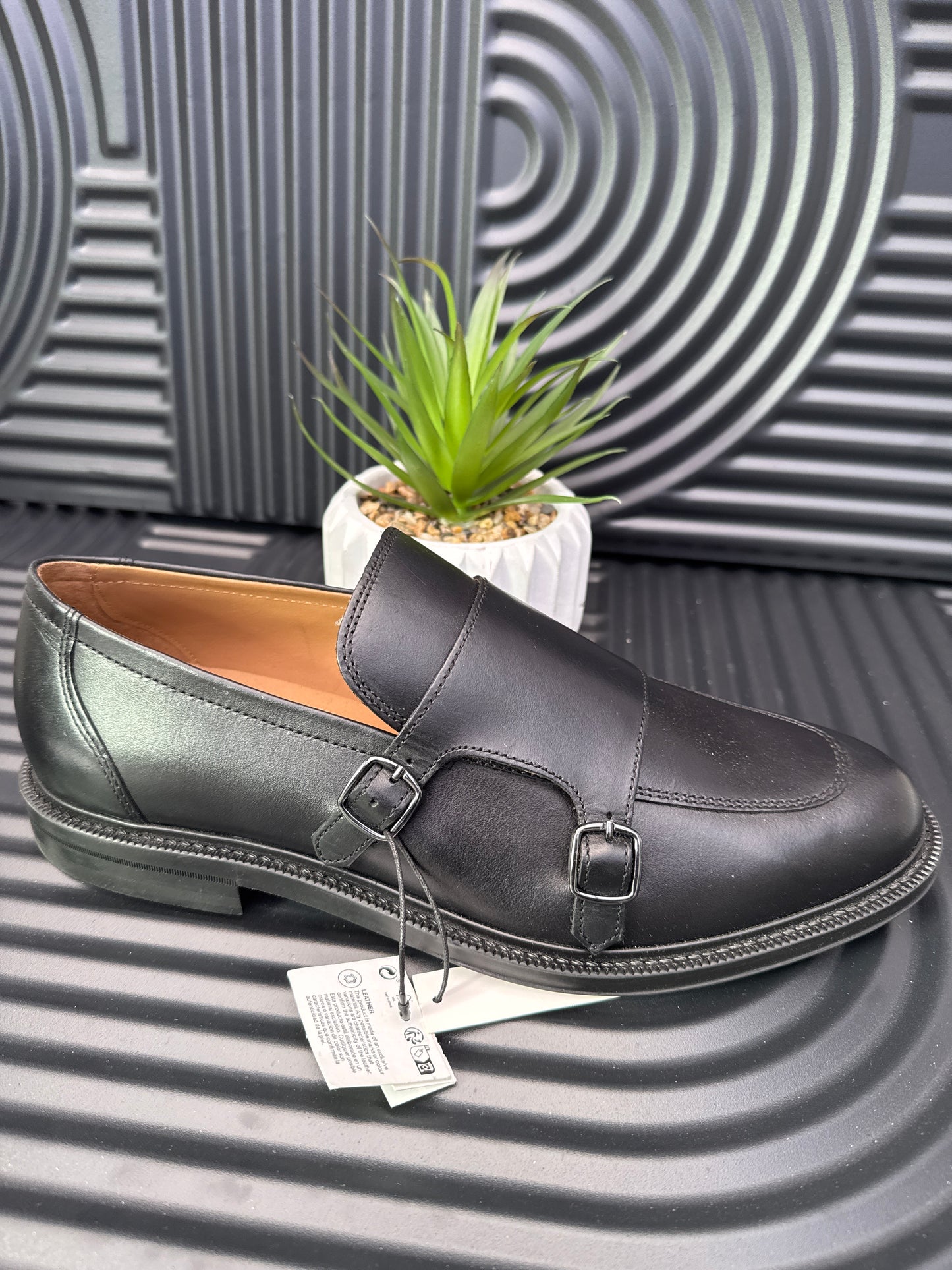 ZARA Leather Monk Shoes