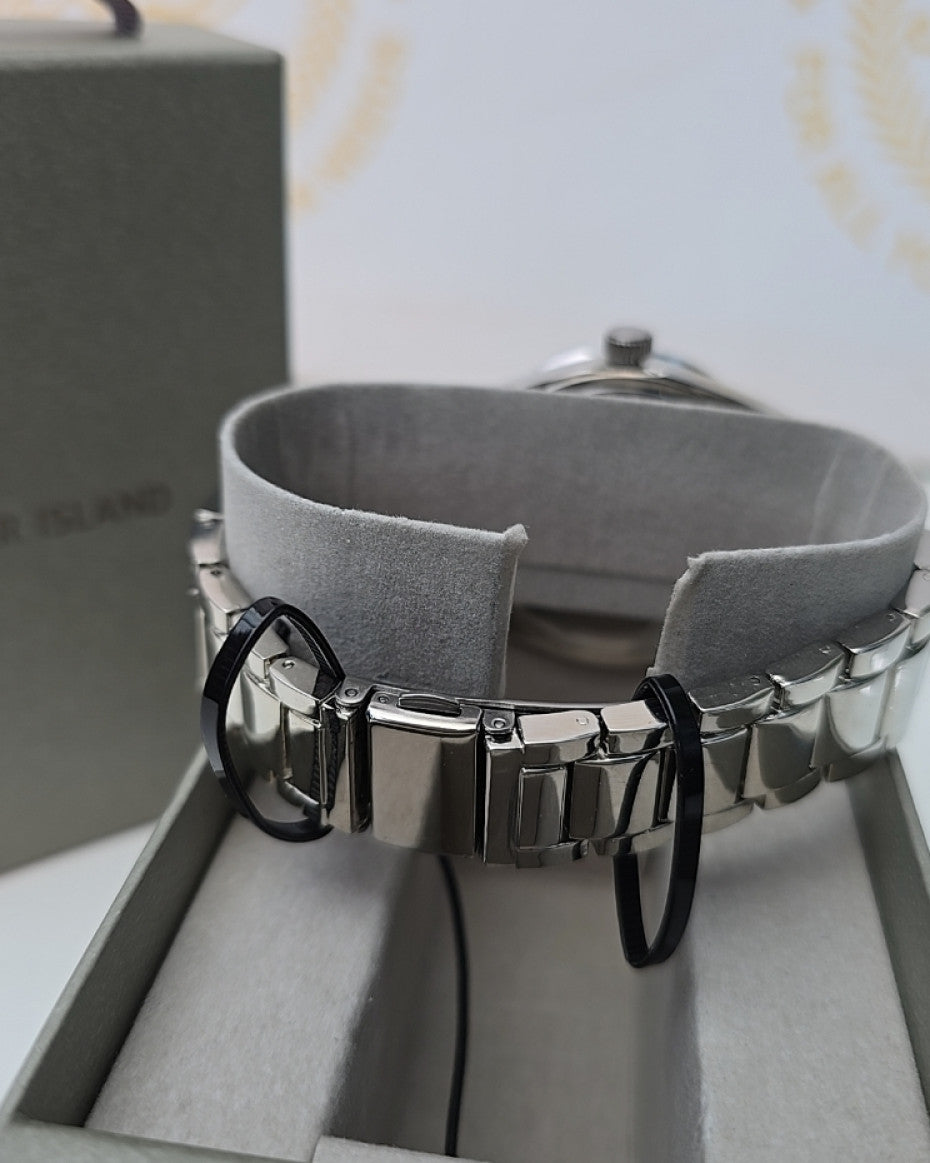 Silver Bracelet watch with Box