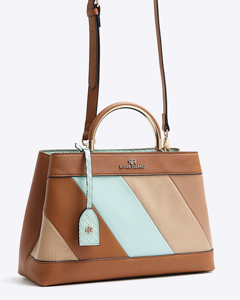 Colour Block tote bag