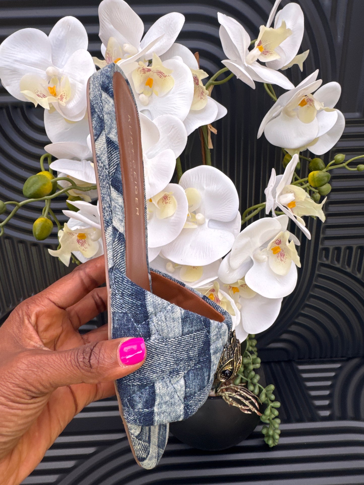 KG Denim Flat Sandal