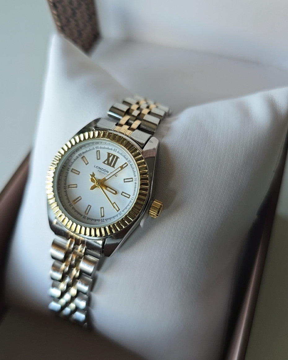 Ladies Dual Tone Bracelet Watch