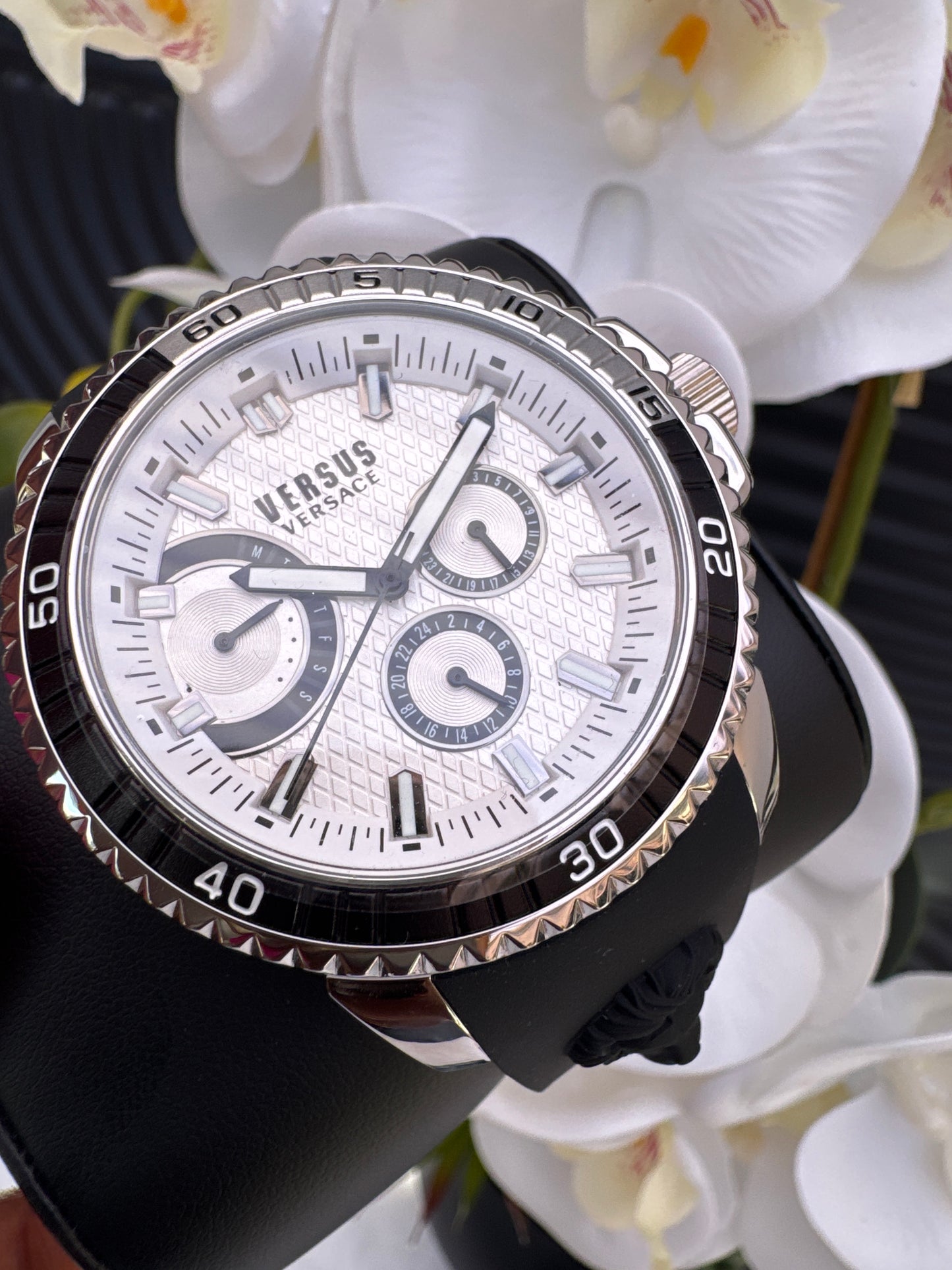 Versus Versace Chronograph Watch with Silicon Strap