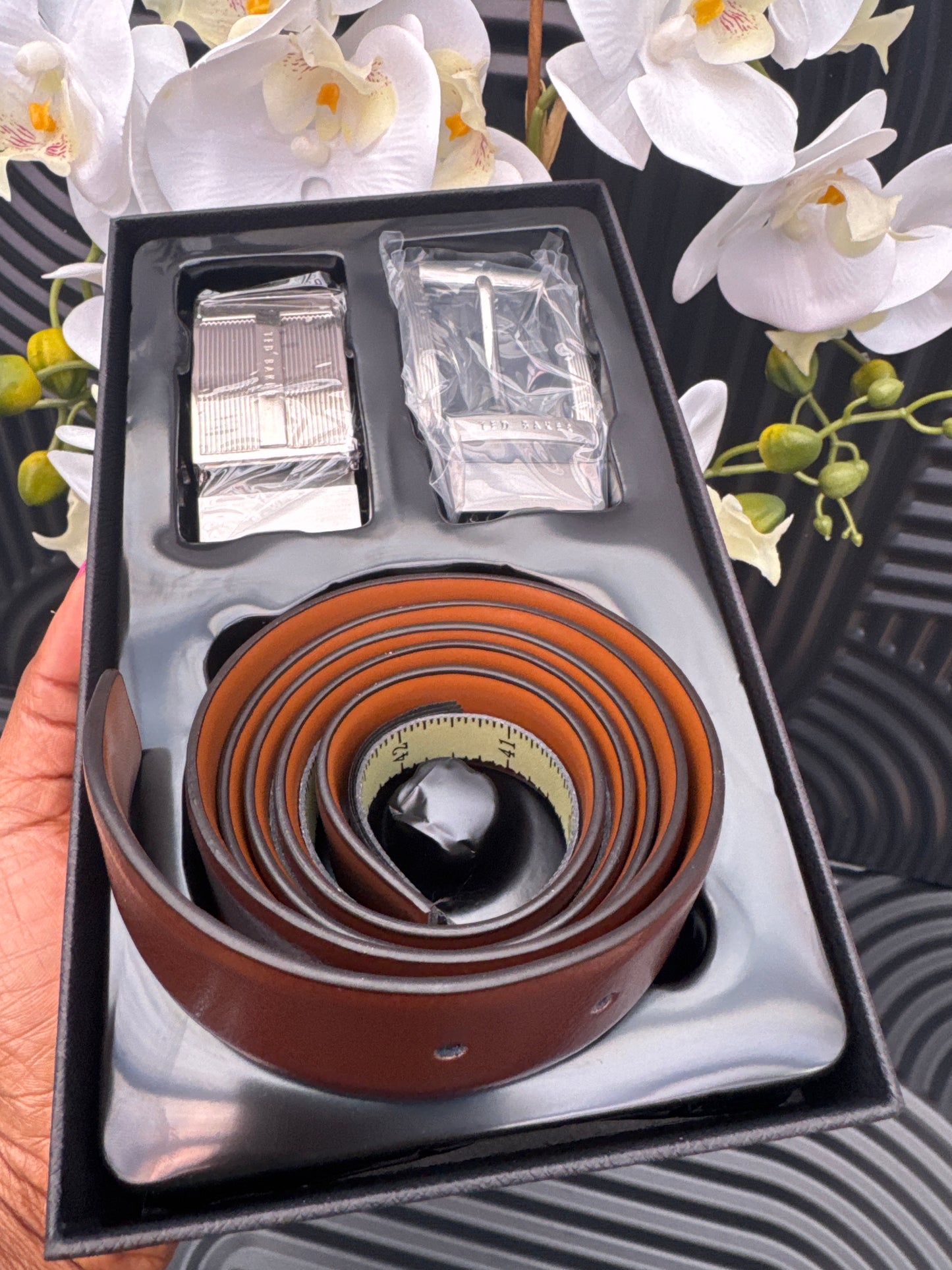 Leather Belt Gift Set for Men