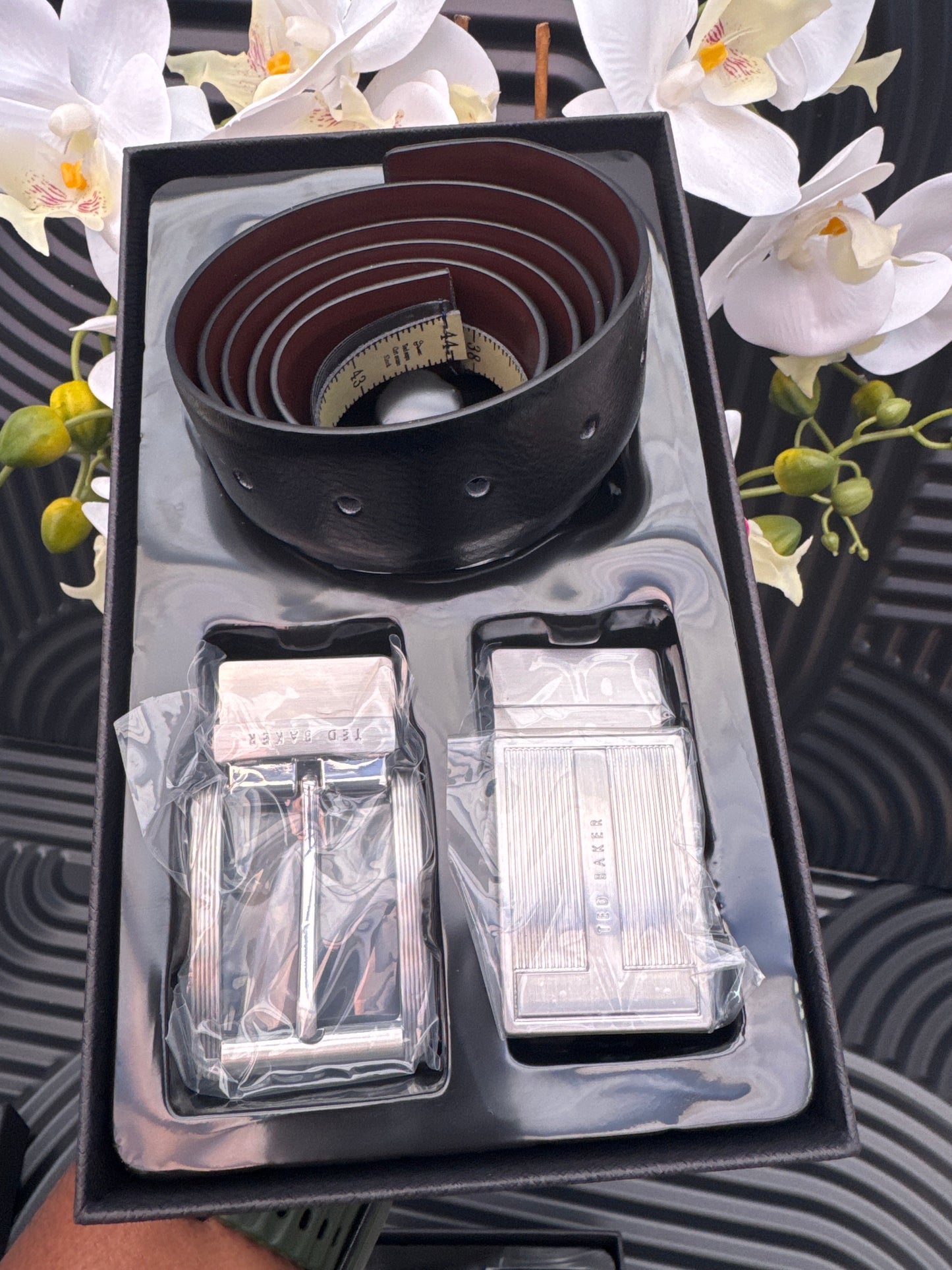 Leather Belt Gift Set for Men
