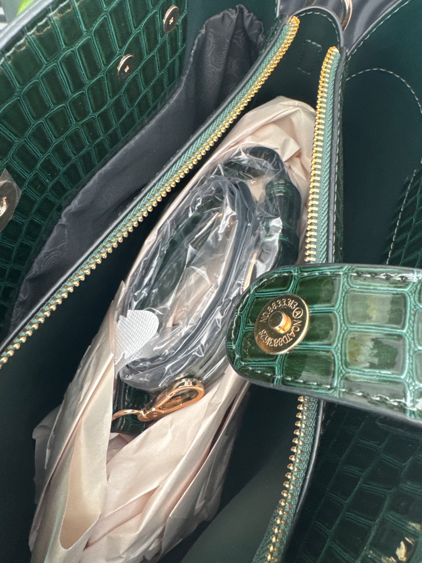 Dune Croc Effect Tote Bag