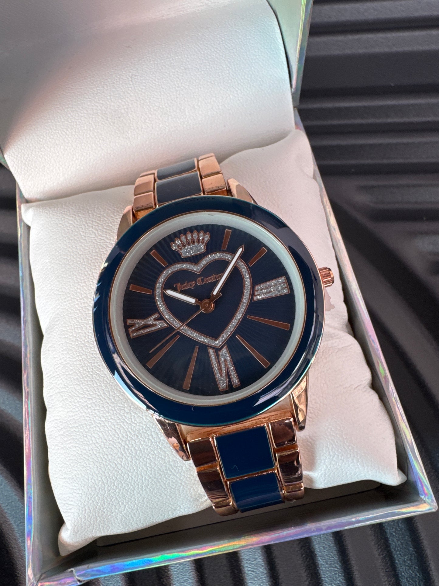 Juicy Couture Navy and gold watch