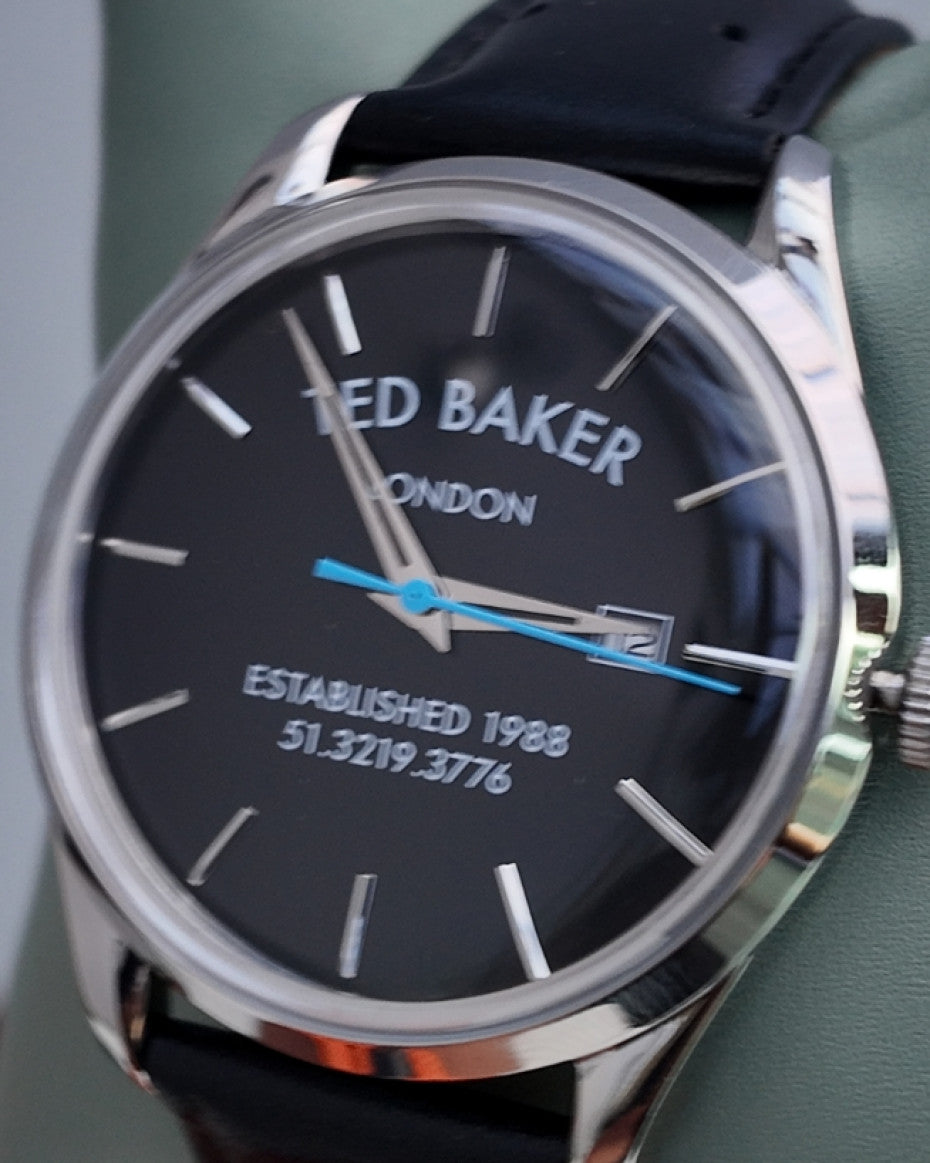 Ted Baker Black Genuine Leather Watch