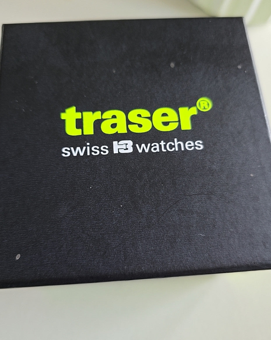 TRASER Chronograph Black Strap Watch