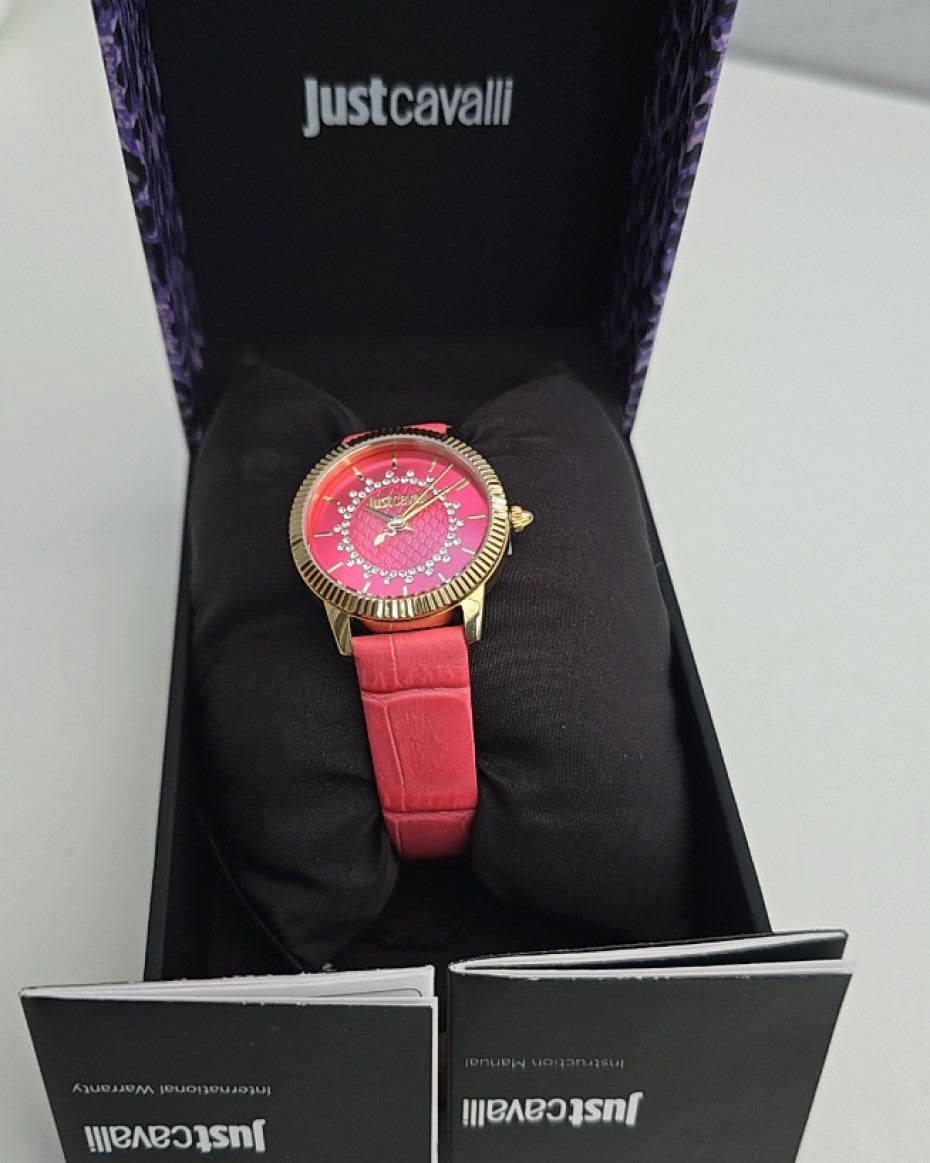 JC Ladies Pink Leather Watch