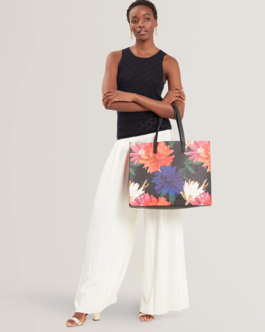 Ted Baker Print Textured XL Icon Tote Bag