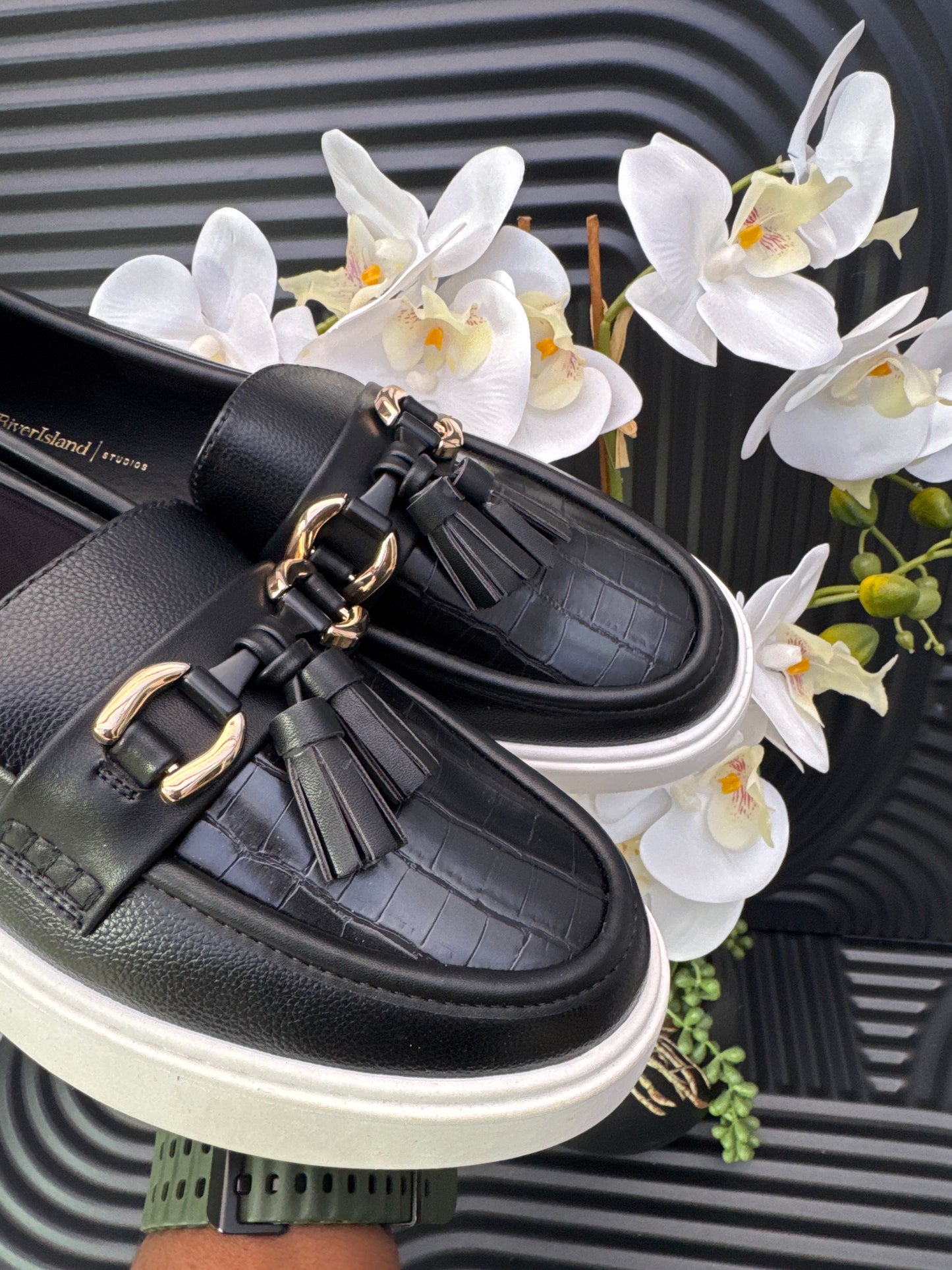 Black Tassel Loafers