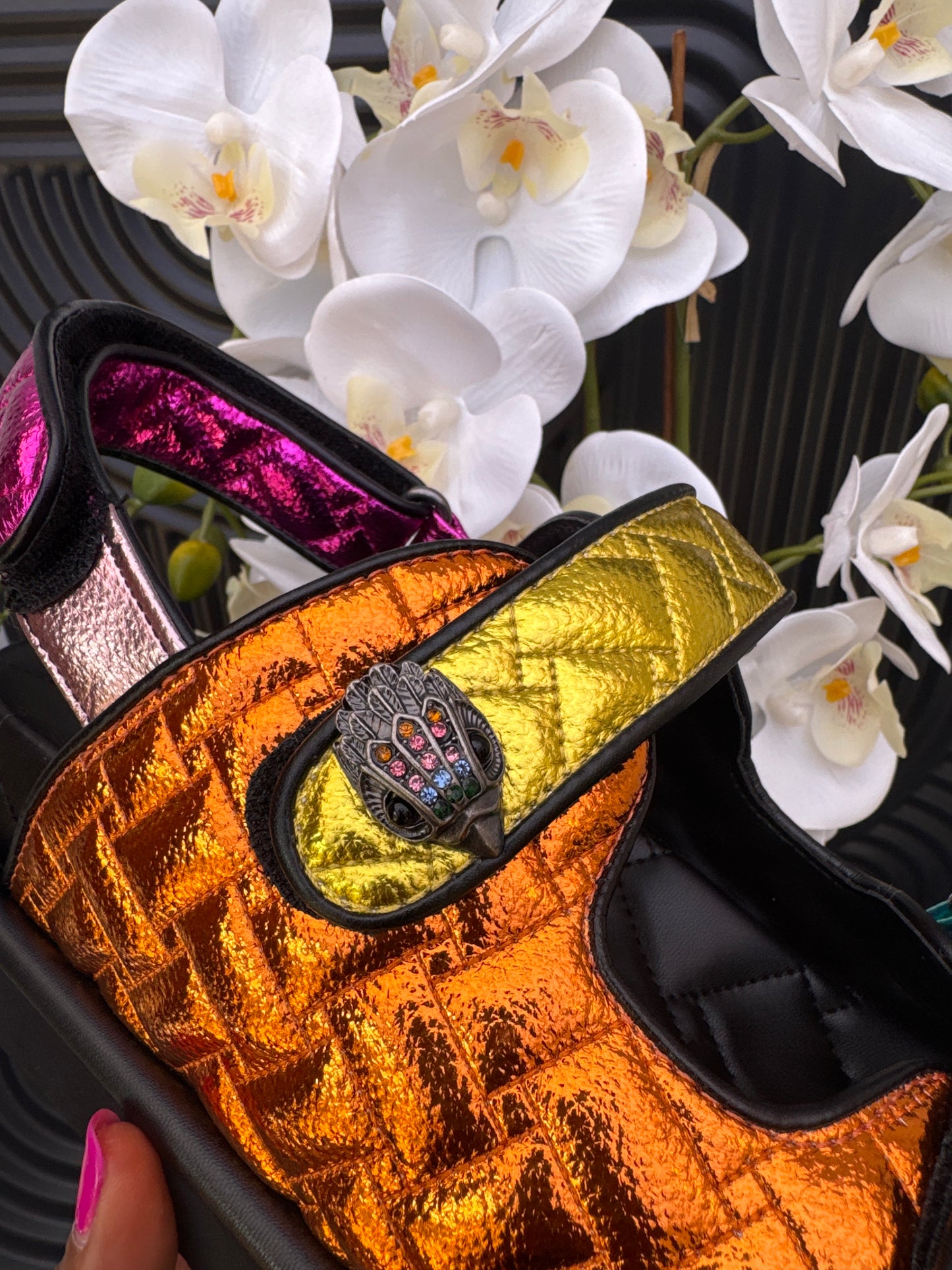 KG Quilted Multicolour Sandals