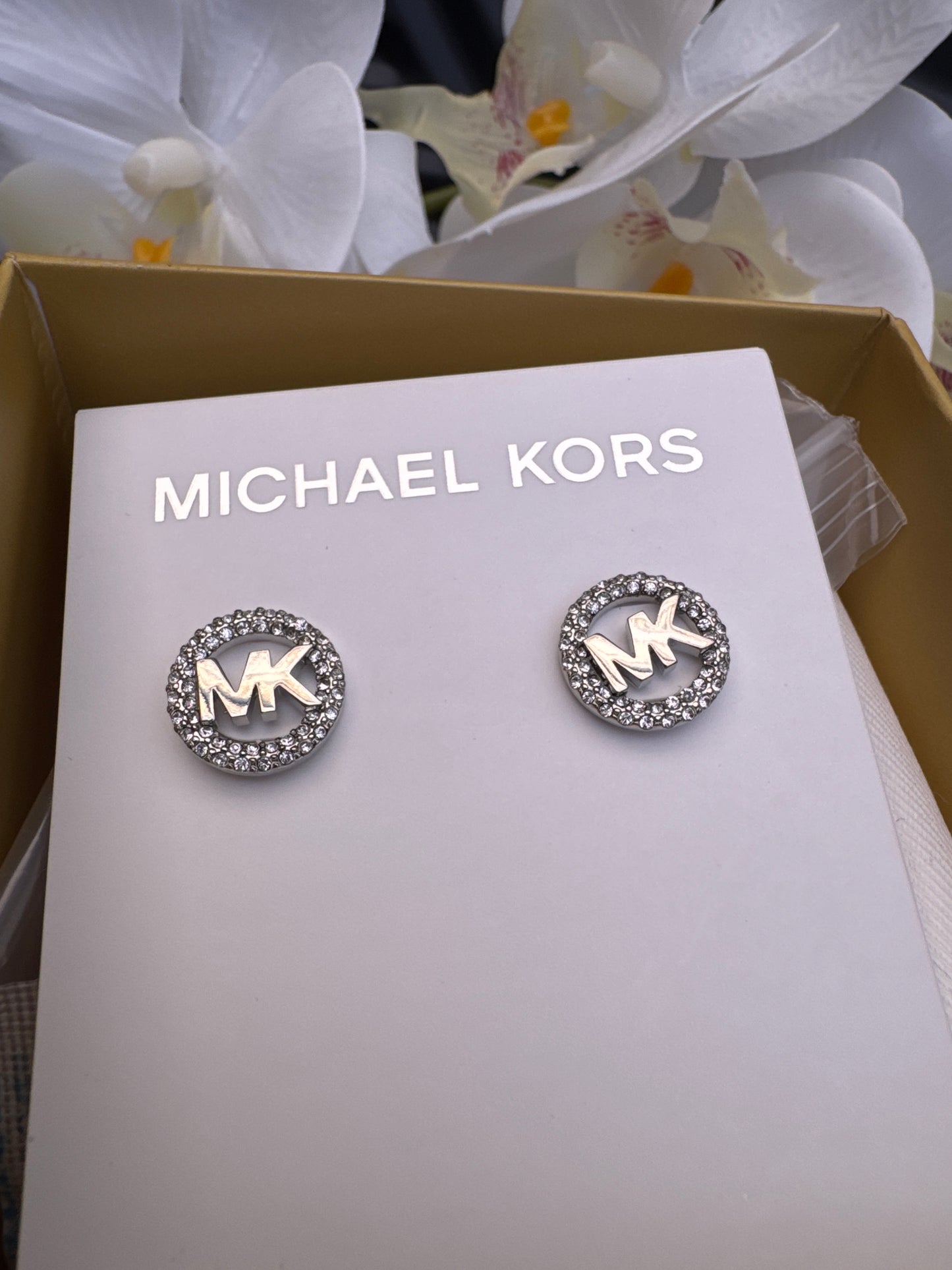 Michael Kors Ladies' Sterling Silver Stud Earrings