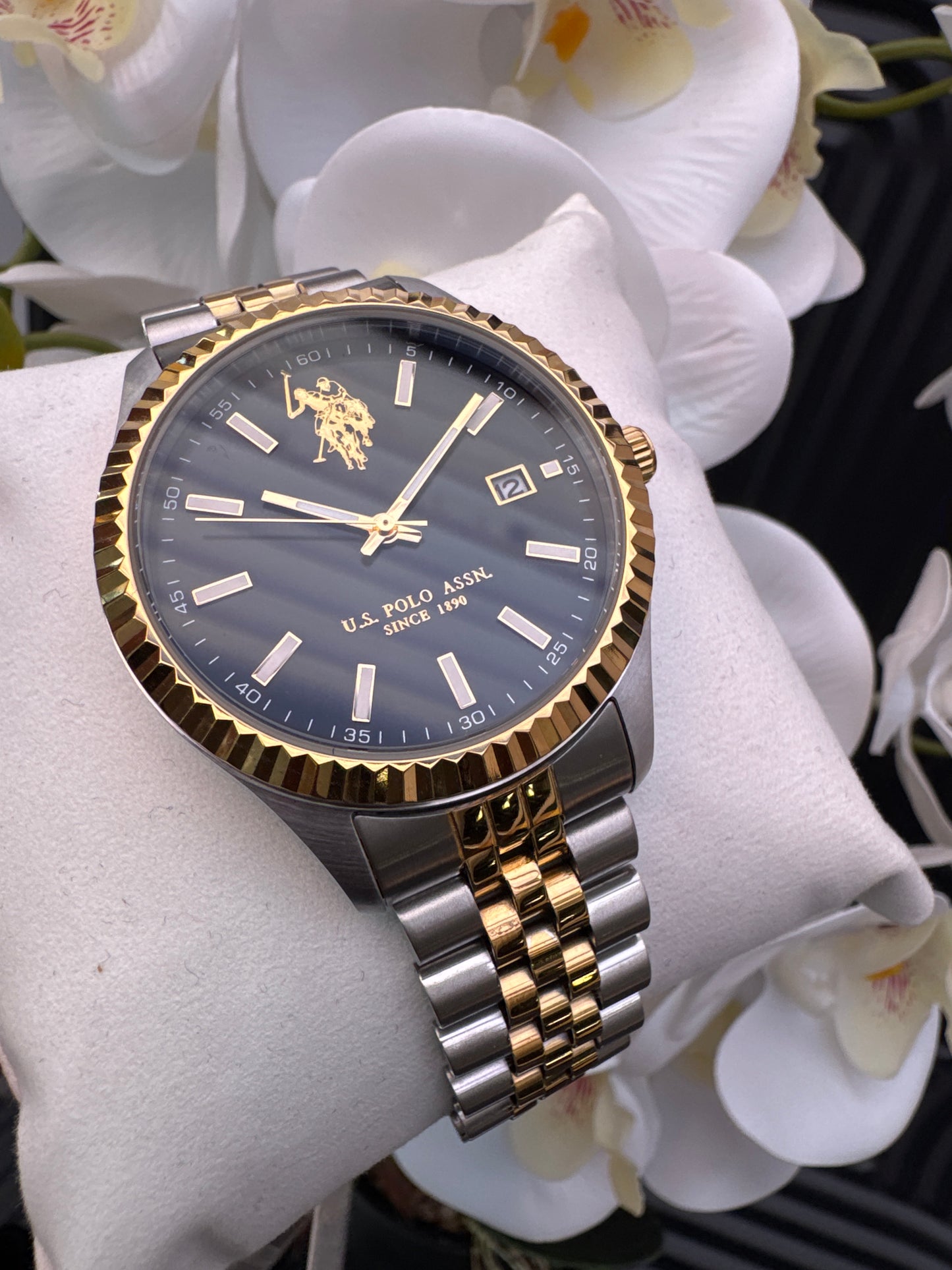 US Polo Two-Tone Watch