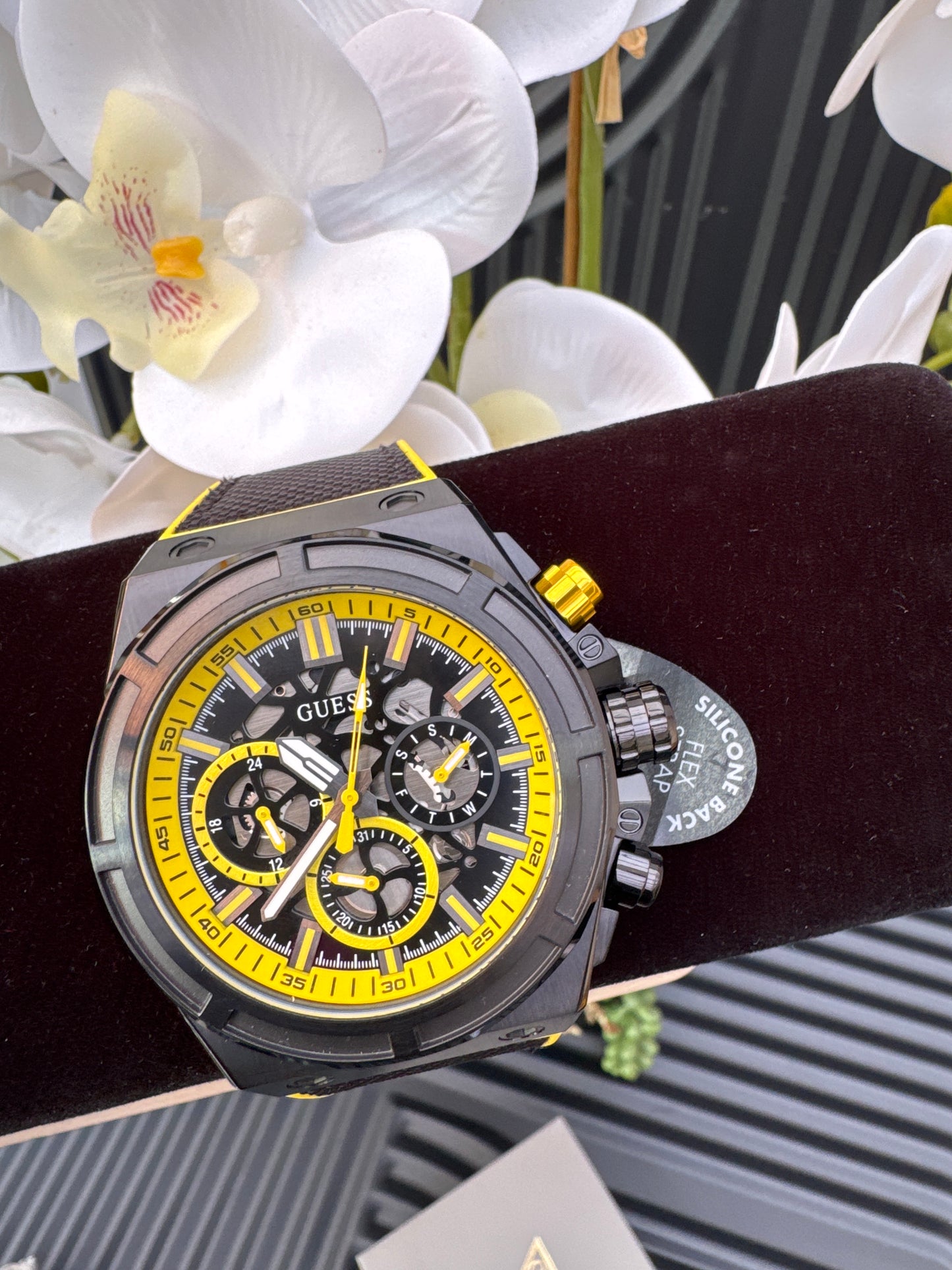 GUESS Silicone Multi-function Watch