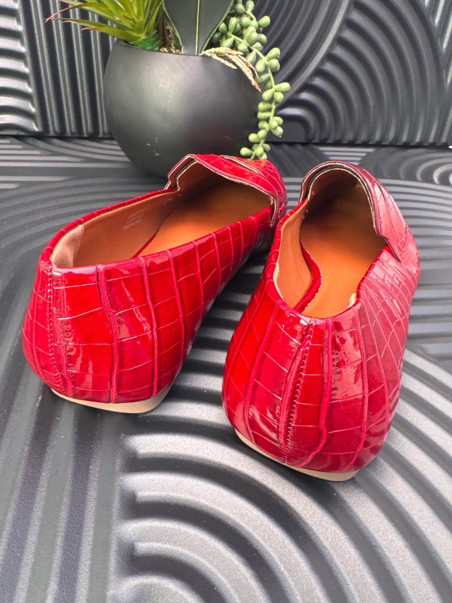 Croc Effect loafers for ladies