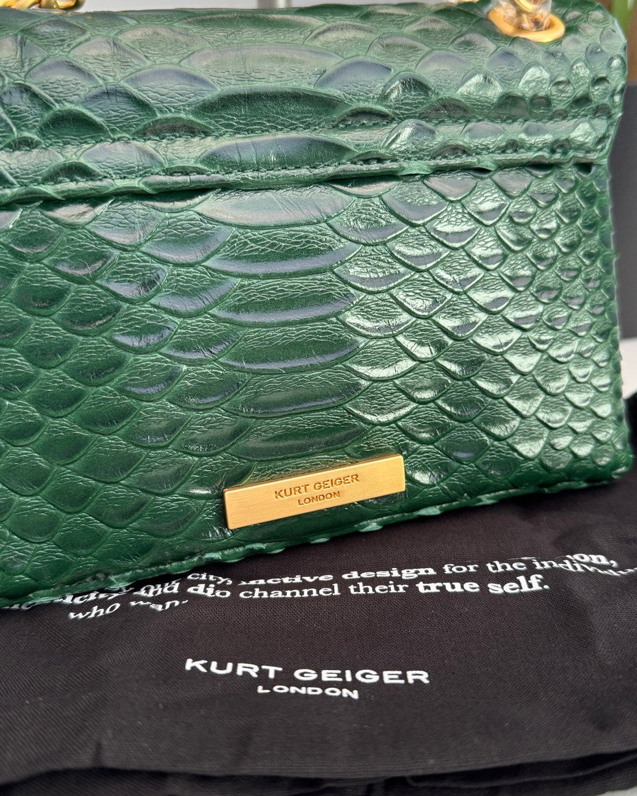 KG Kensington Crossbody Bag In Dark Green