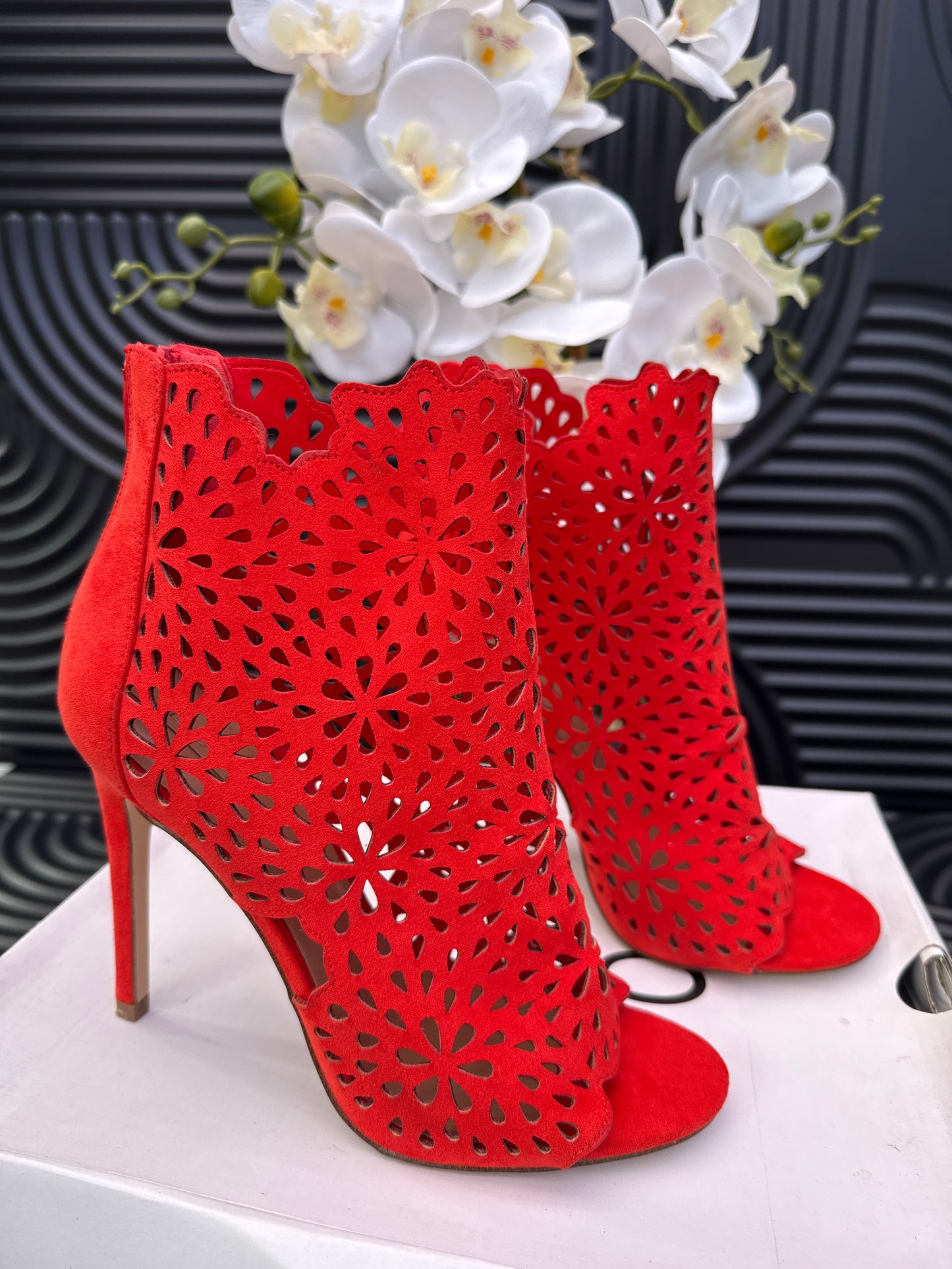 Open Toe Heeled Boot
