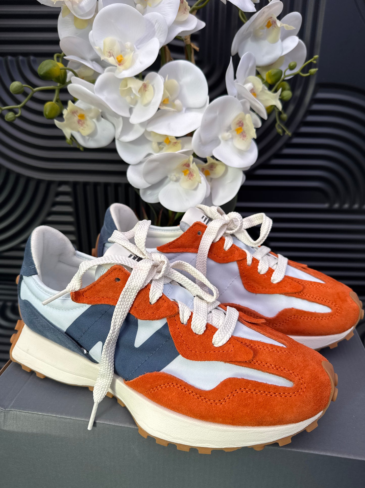 New Balance Sneakers in Orange and Navy