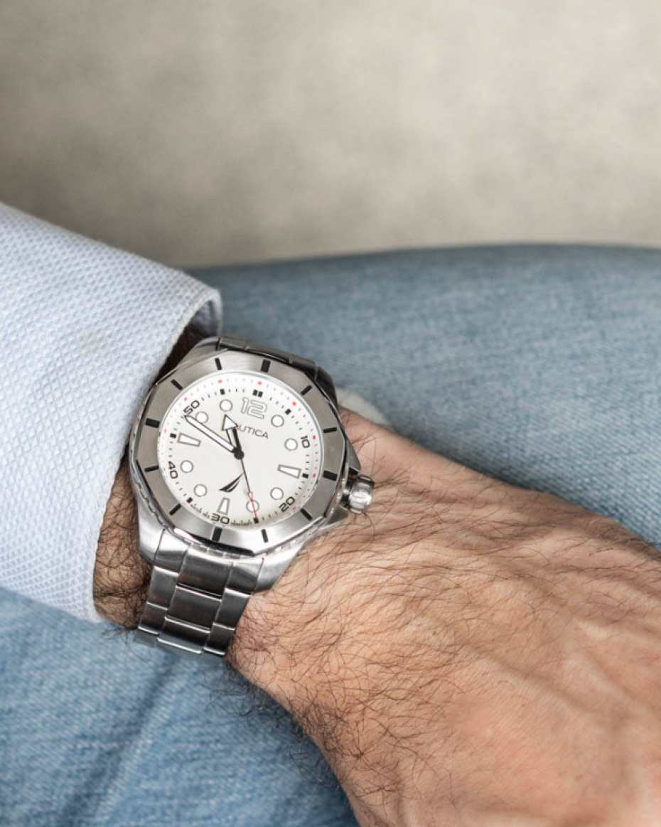 Nautica Men's Stainless Steel Bracelet Watch