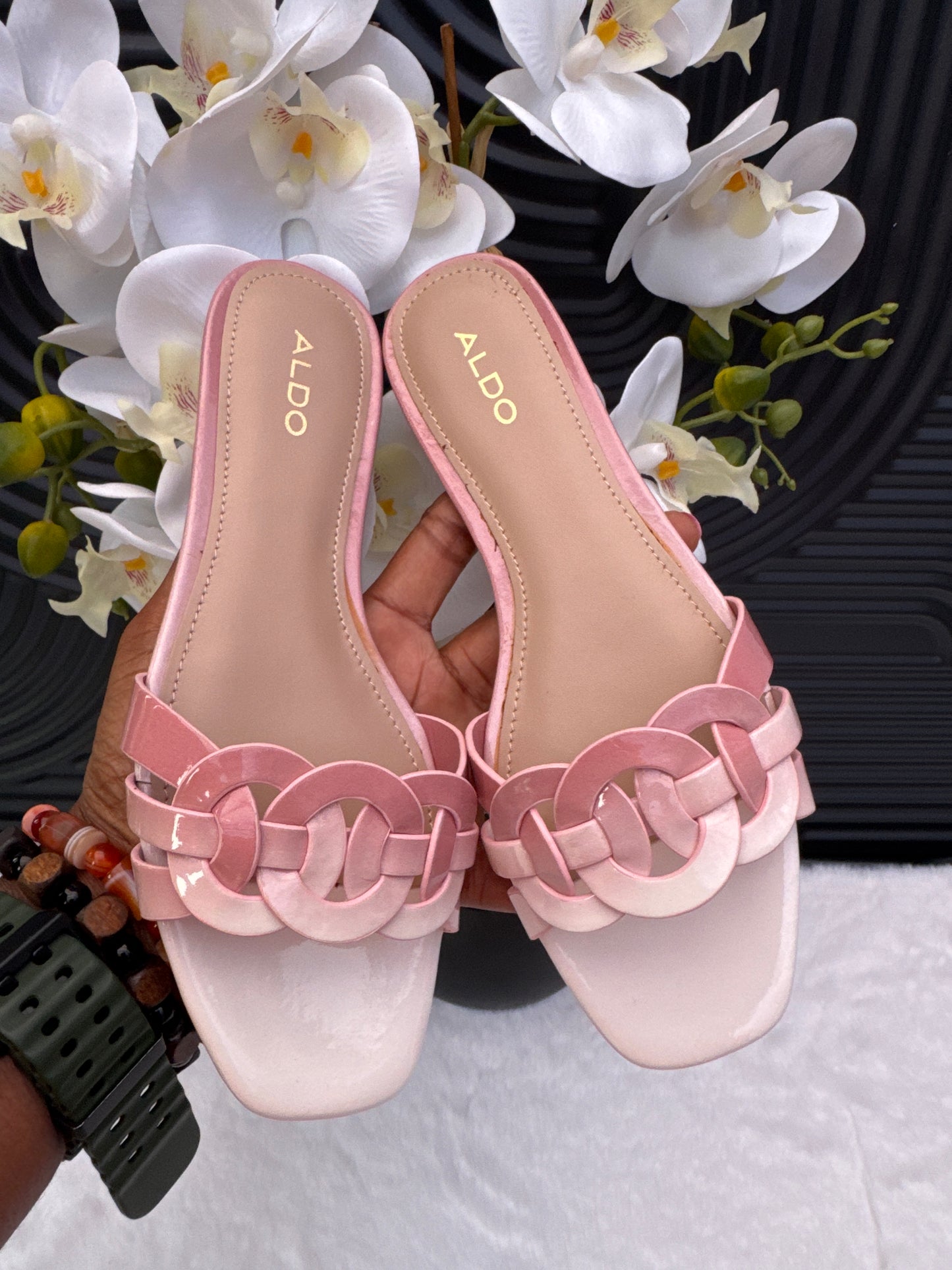 ALDO Patent Pink Sandal