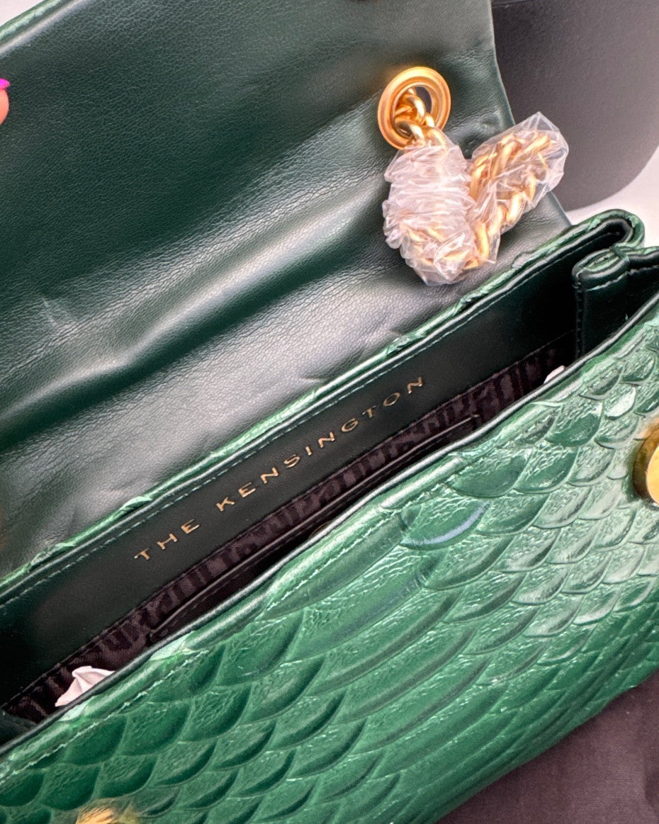 KG Kensington Crossbody Bag In Dark Green