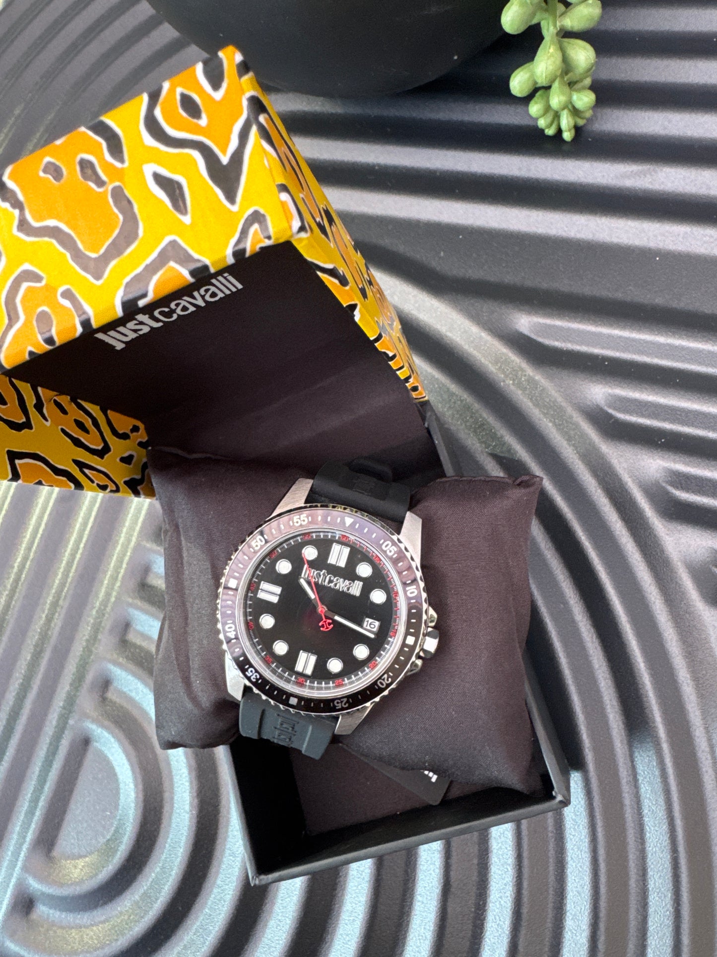 Just Cavalli Silicon Strap Watch