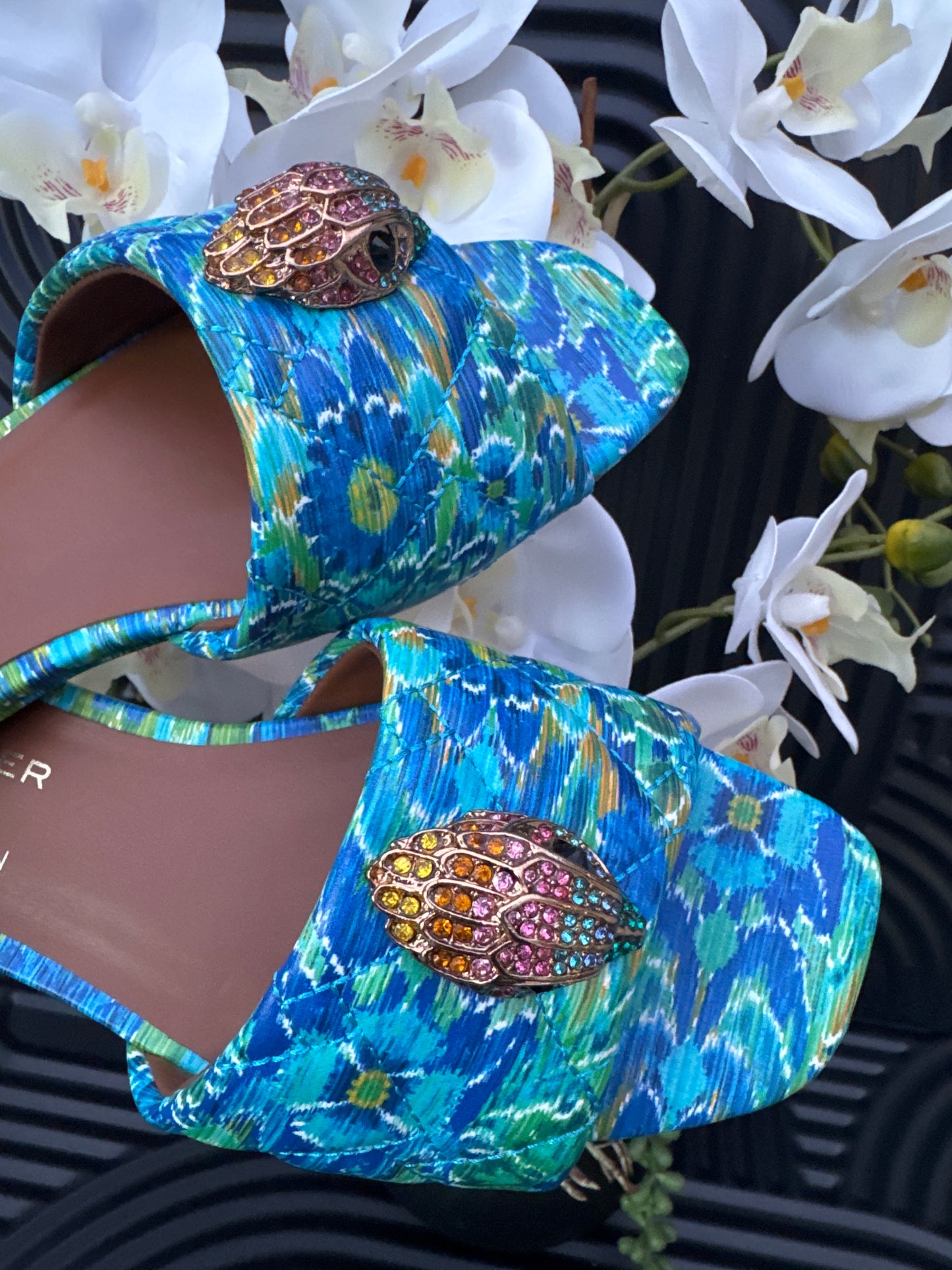 Floral Motif Flat Sandal